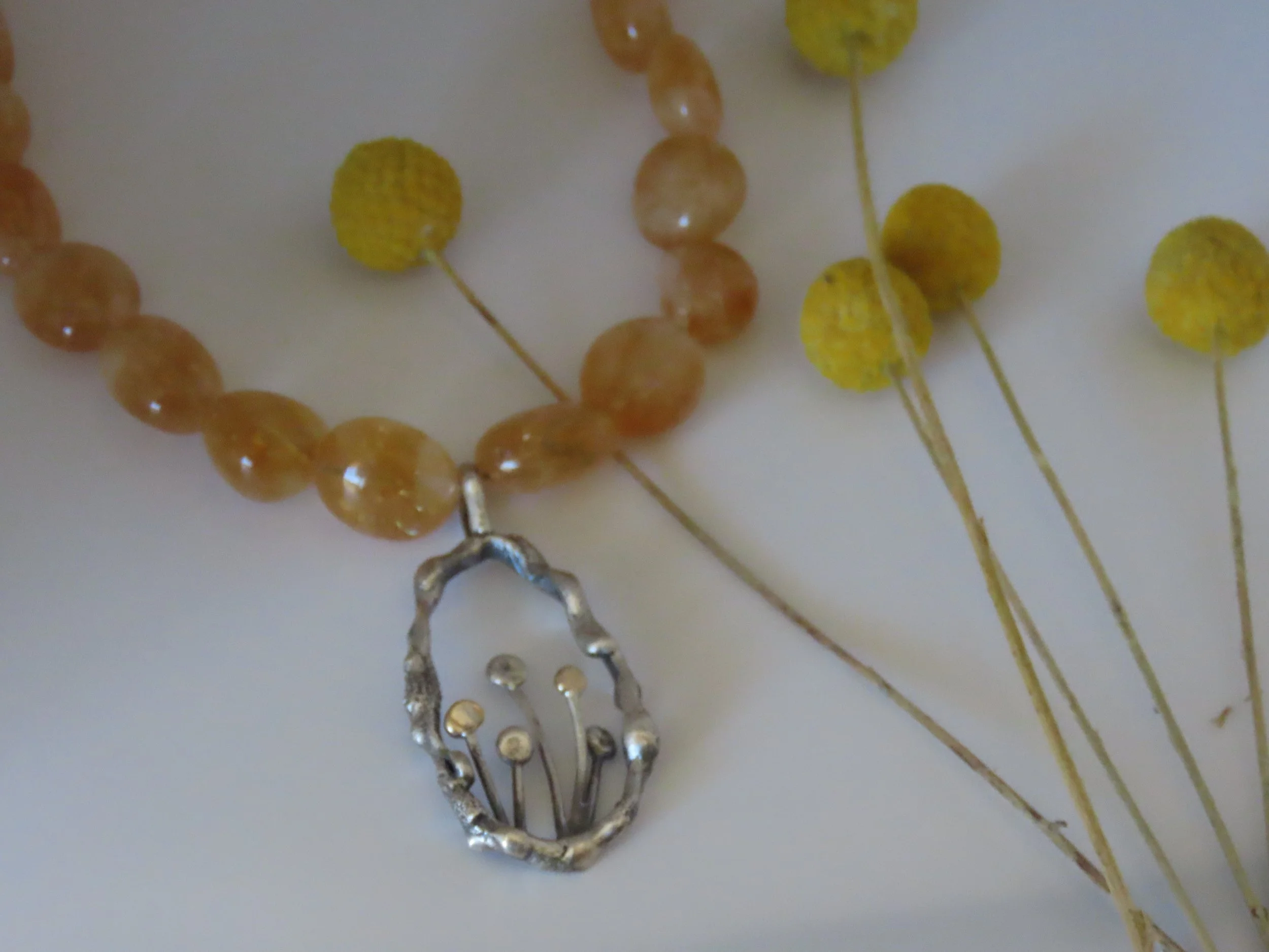 Billy Button Citrine necklace