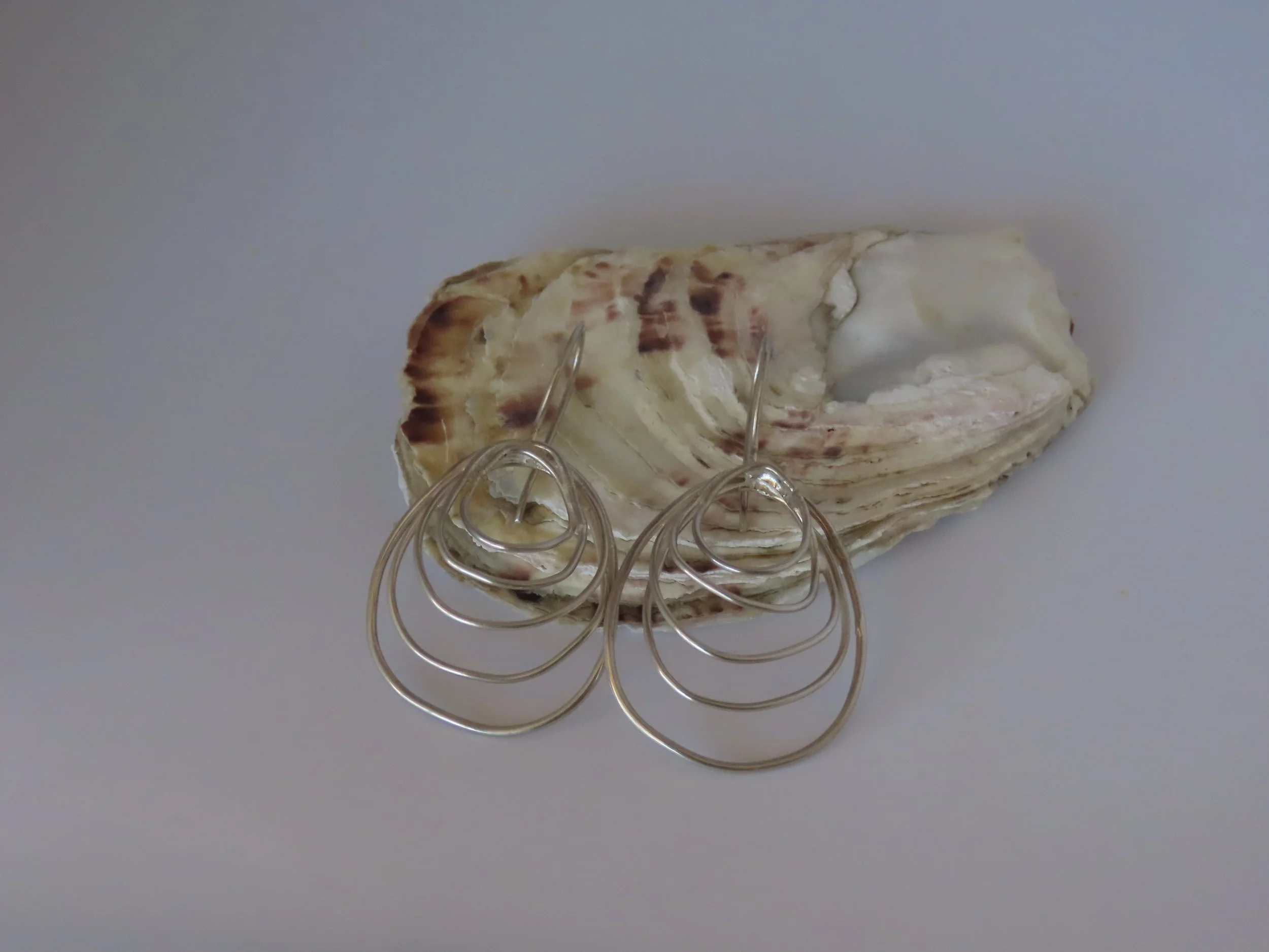 Oyster lines Earrings