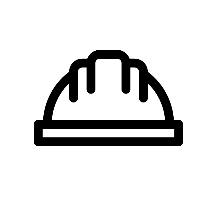 Icon of a construction hard hat