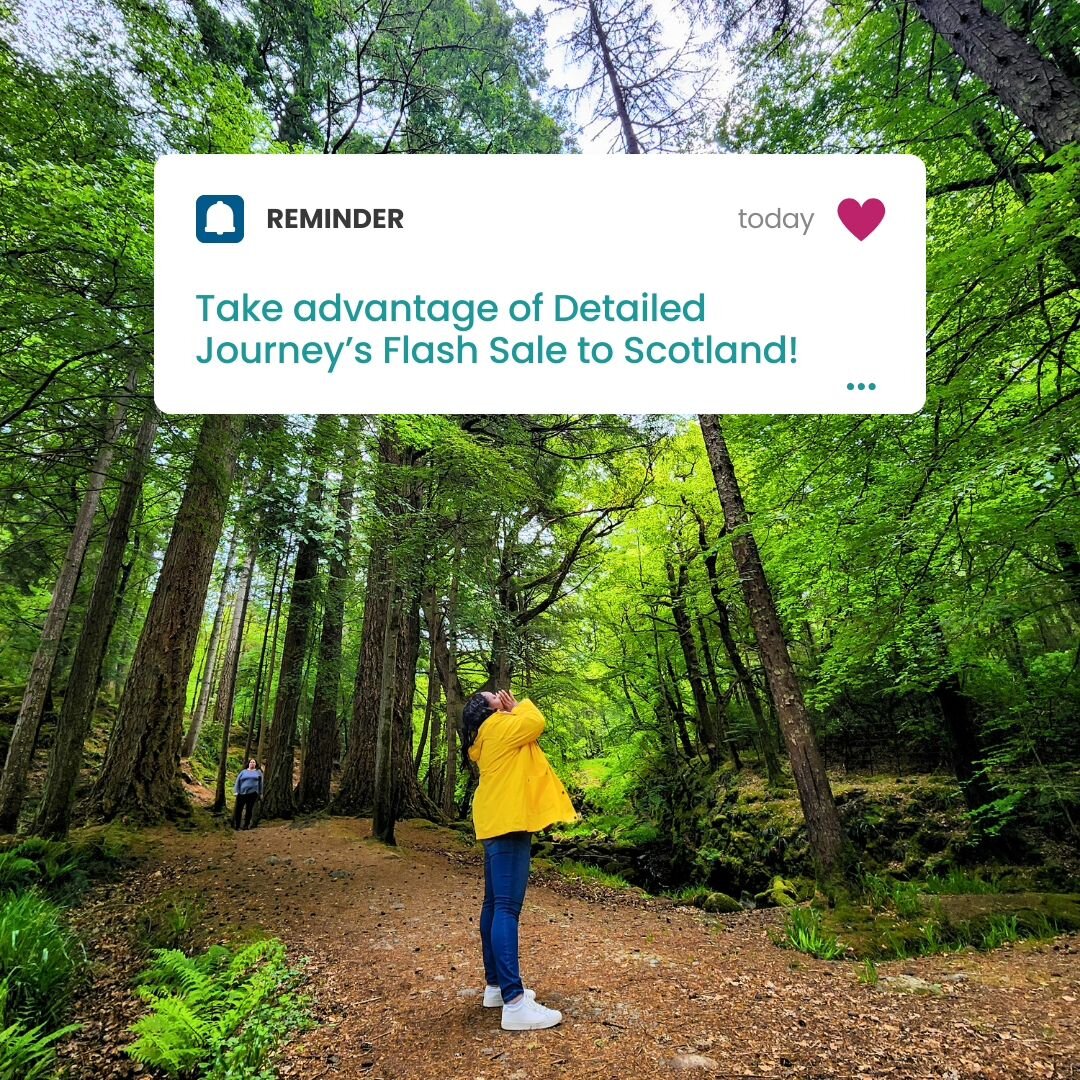 It's time to make your dream trip to Scotland a reality!

We've extended our Flash Sale - save 20% through Wednesday, March 6! 

Take advantage of fantastic savings and join us for Spring in Scotland, May 19-27! Full trip details via our bio link 🏴?