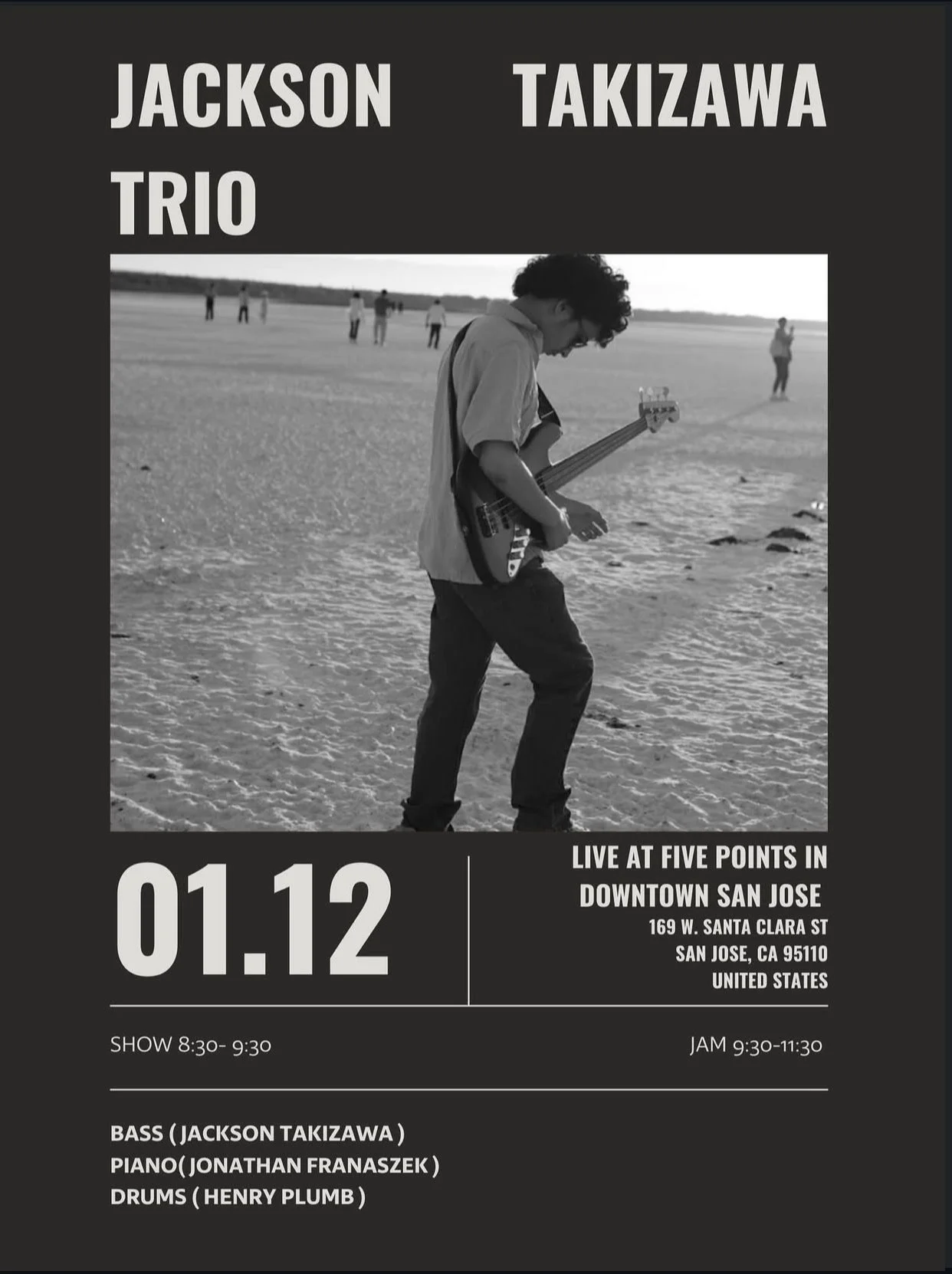 Jackson Takizawa Trio - 5 Points Jam Session