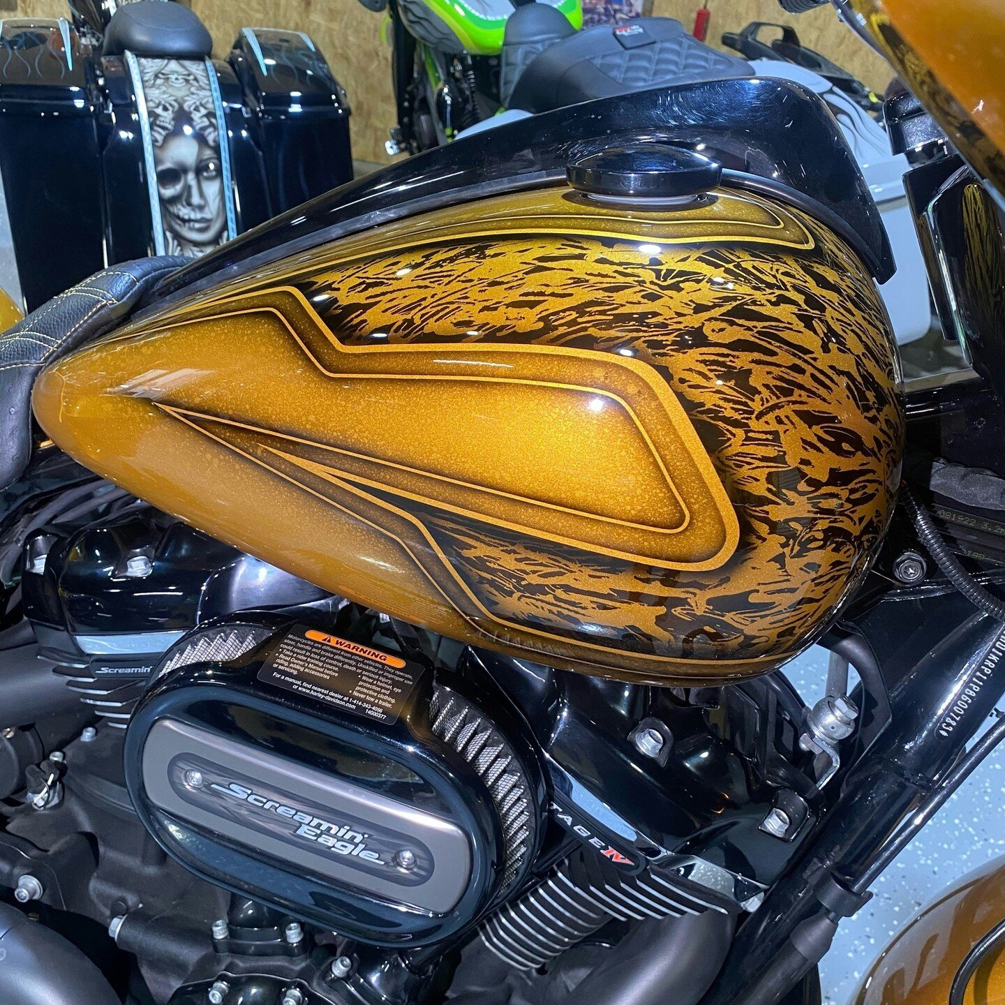 Our client rolled in with a badass streetglide, and we hooked it up with some sick custom graphics to take its style to the next level.