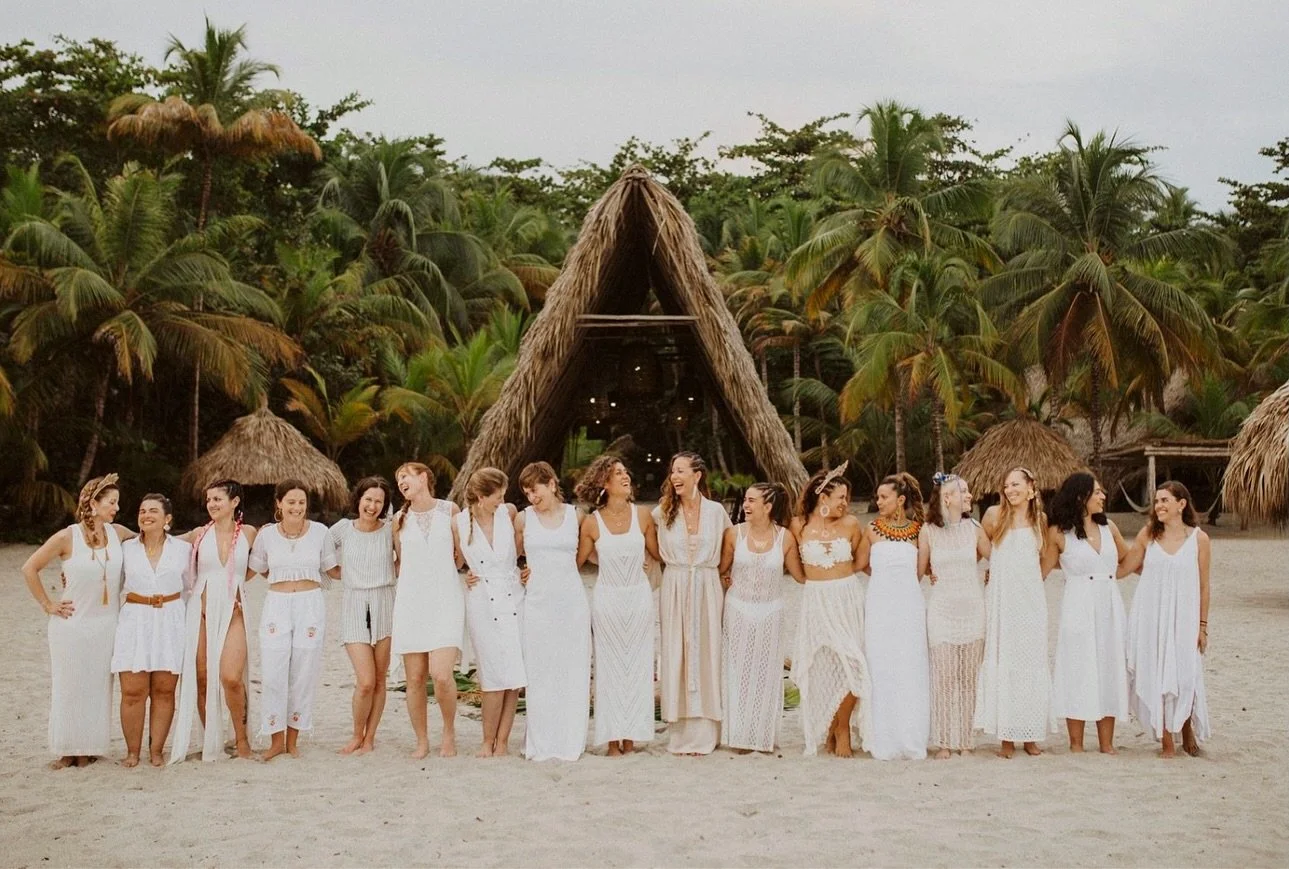 Women are wild magical creatures. 
Made of stardust and songs of the sea. 
Filled with moonbeams and fairy tales. 
Swimming in the darkest depths and 
taking flight in the brightest light.
 
I am glad to be a woman and I am so grateful to create sacr