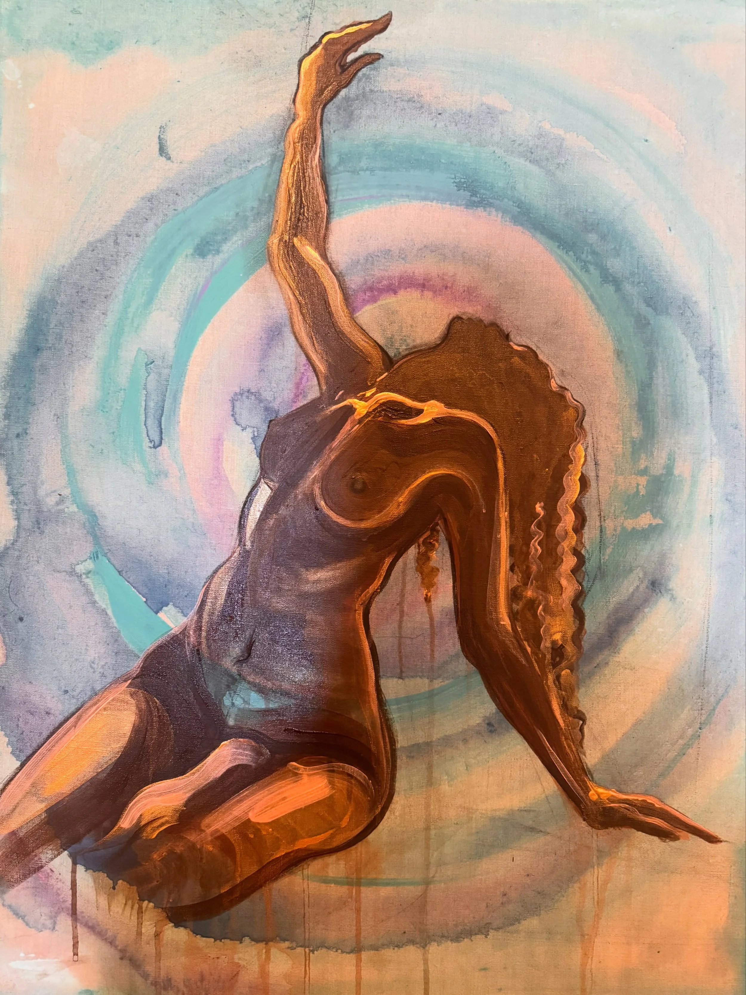 &lsquo;She 
who is the beauty of the green earth, 
and the white moon among the stars, 
and the mystery of the waters, 
and the desire of the heart of man, 
calls unto thy soul. 

Arise, and come unto Her. 
For She is the soul of nature, who gives li