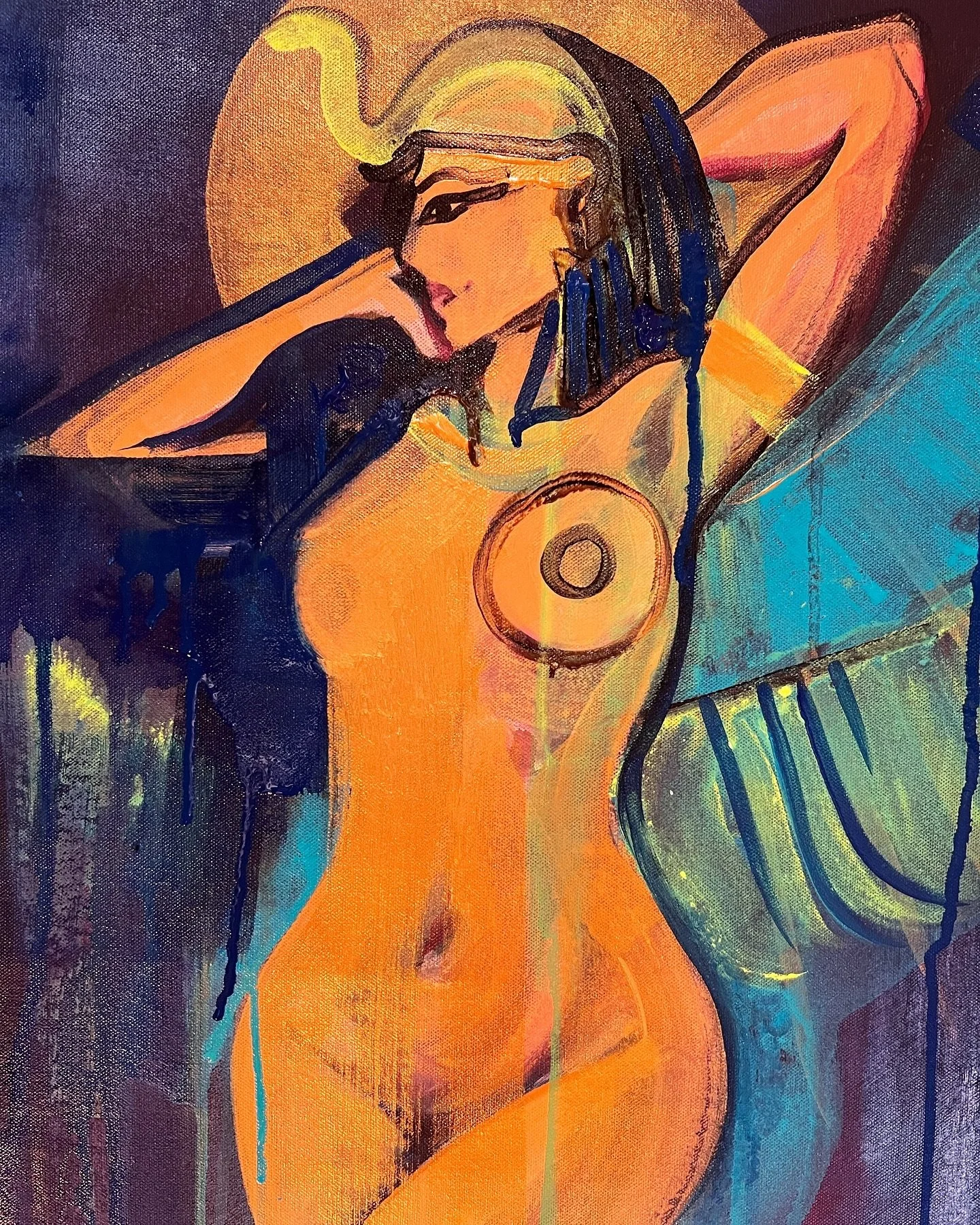 Isis&hellip;
Getting ready to meet her 
.
#egypt #dreaming #painting #goddess #isis #witch #divinefeminine #oracle #temple #leader #quantum #priestess #ma #art #artist
