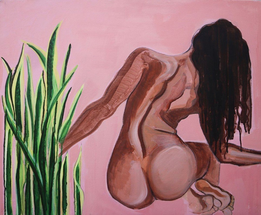 The pre-holiday window is short. "Rosa" is ready to bring the room together, no extra framing required. Bring it home from the gallery. 

#rosa #emmalandolt #emmalandoltart