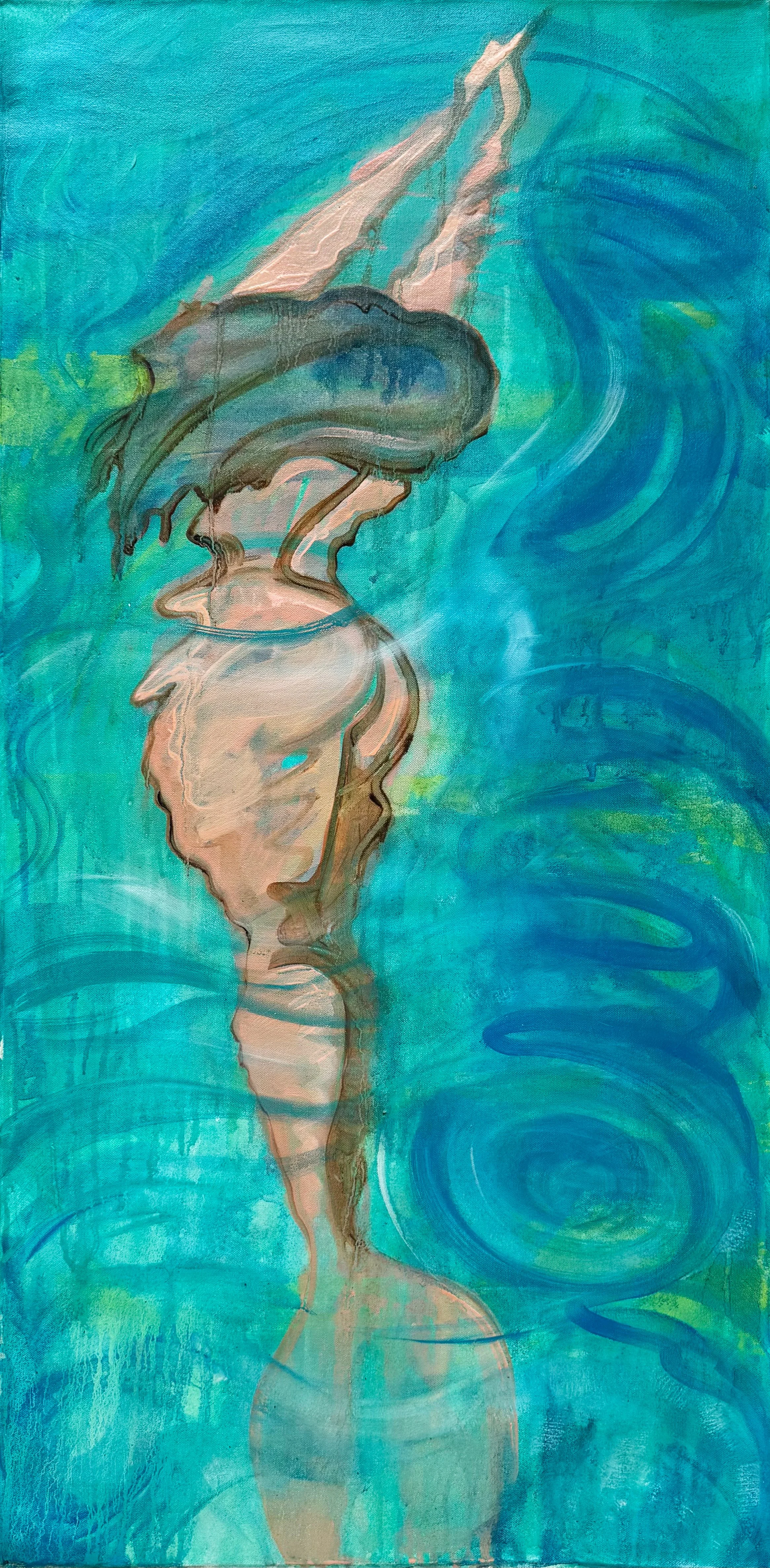 THE ISLAND - Oil on canvas - Width 90cm x Height 60cm x Depth 4cm - Price £2,111