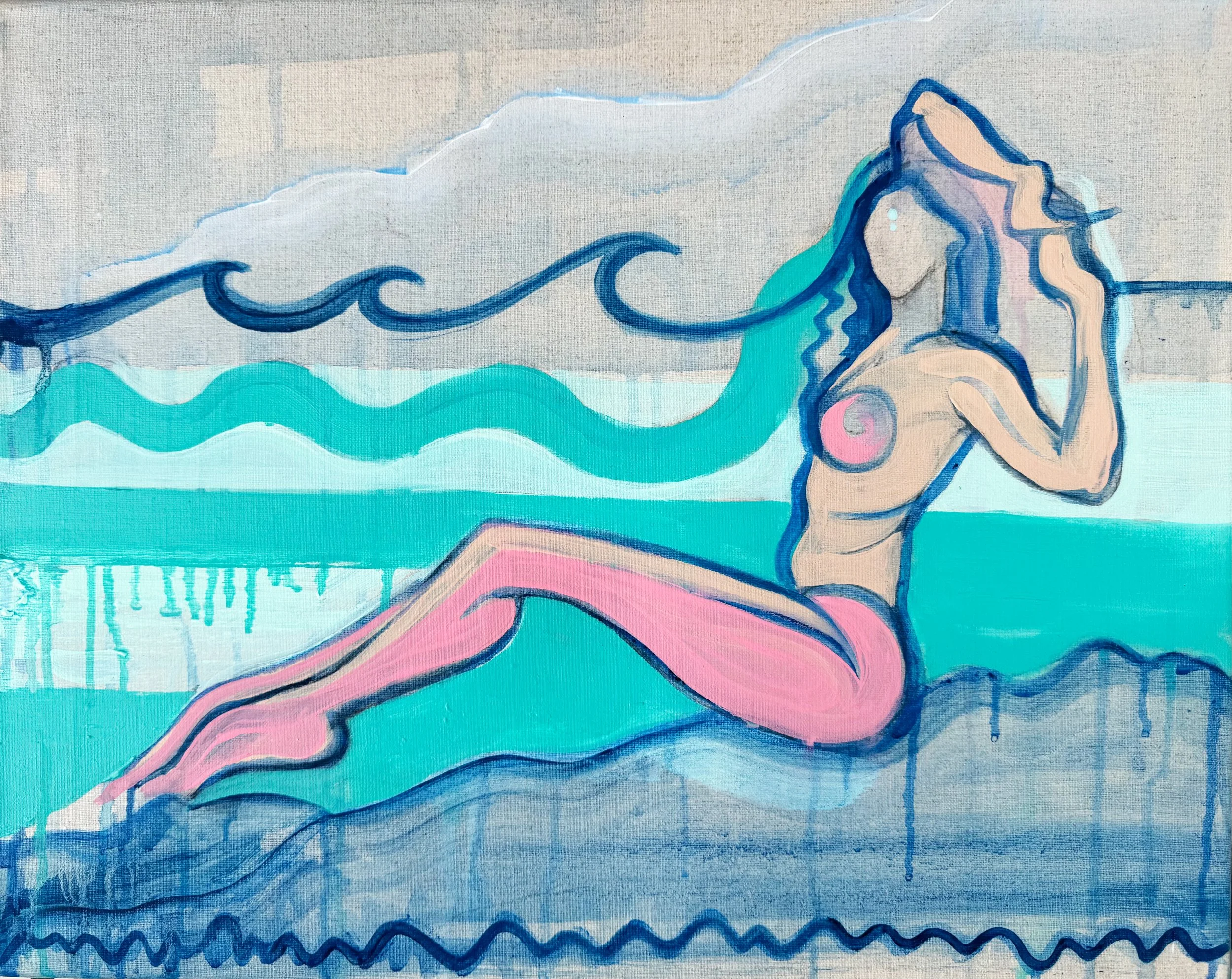 BAHIA CONCHA - Oil on canvas - Width 90cm x Height 60cm x Depth 4cm - Price £1,222