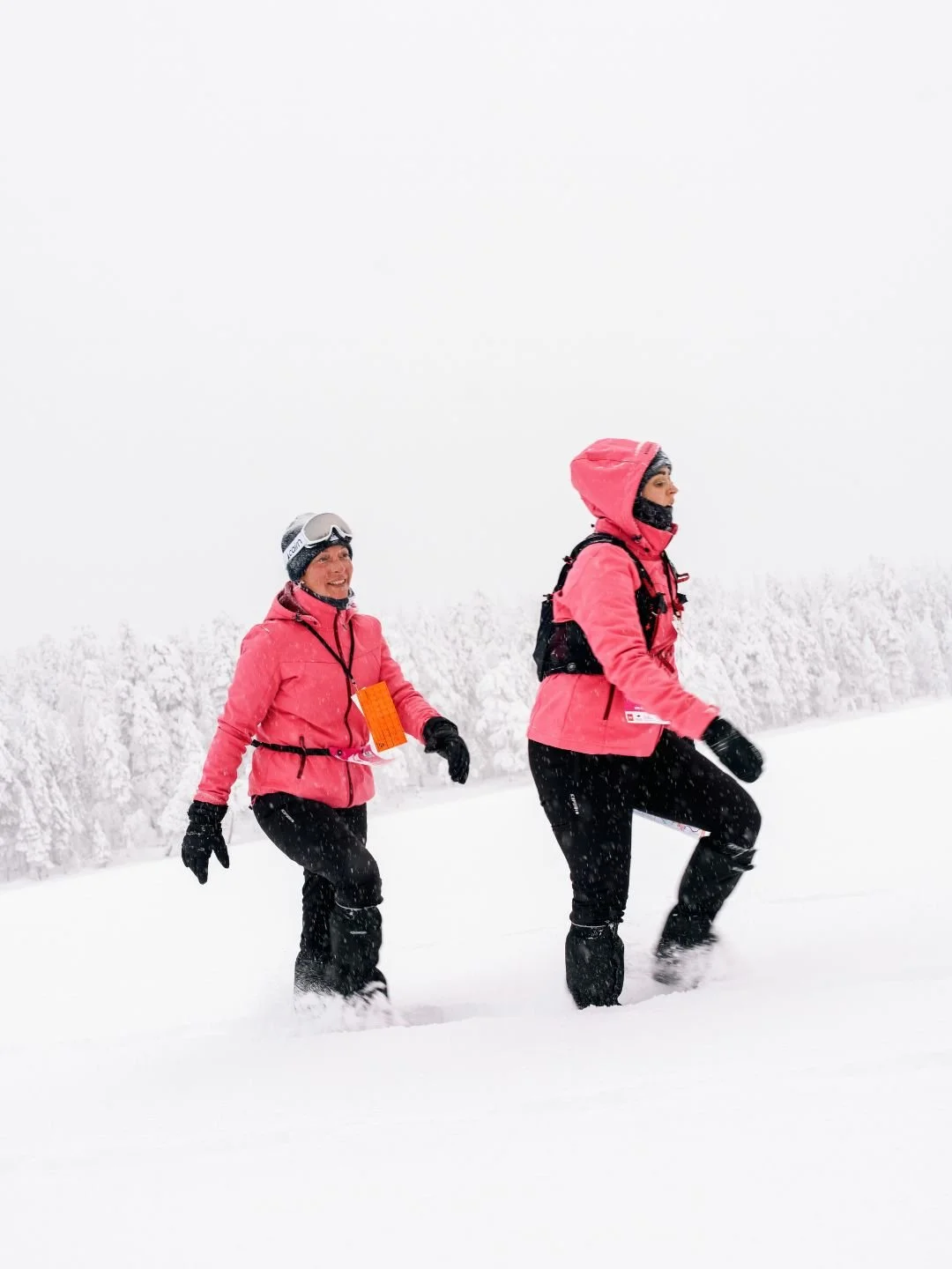 course dans la neige en finlande