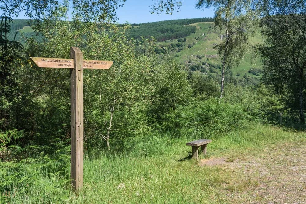 Statue Labour Road, The Trossachs