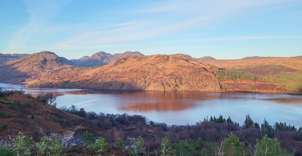 Loch Katrine and Stronachlachar, in the Great Trossachs Forest