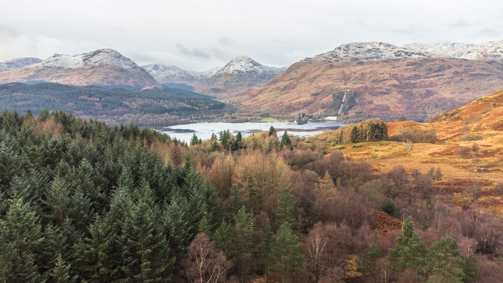 Inversnaid upland Trail in the Great Trossachs Forest