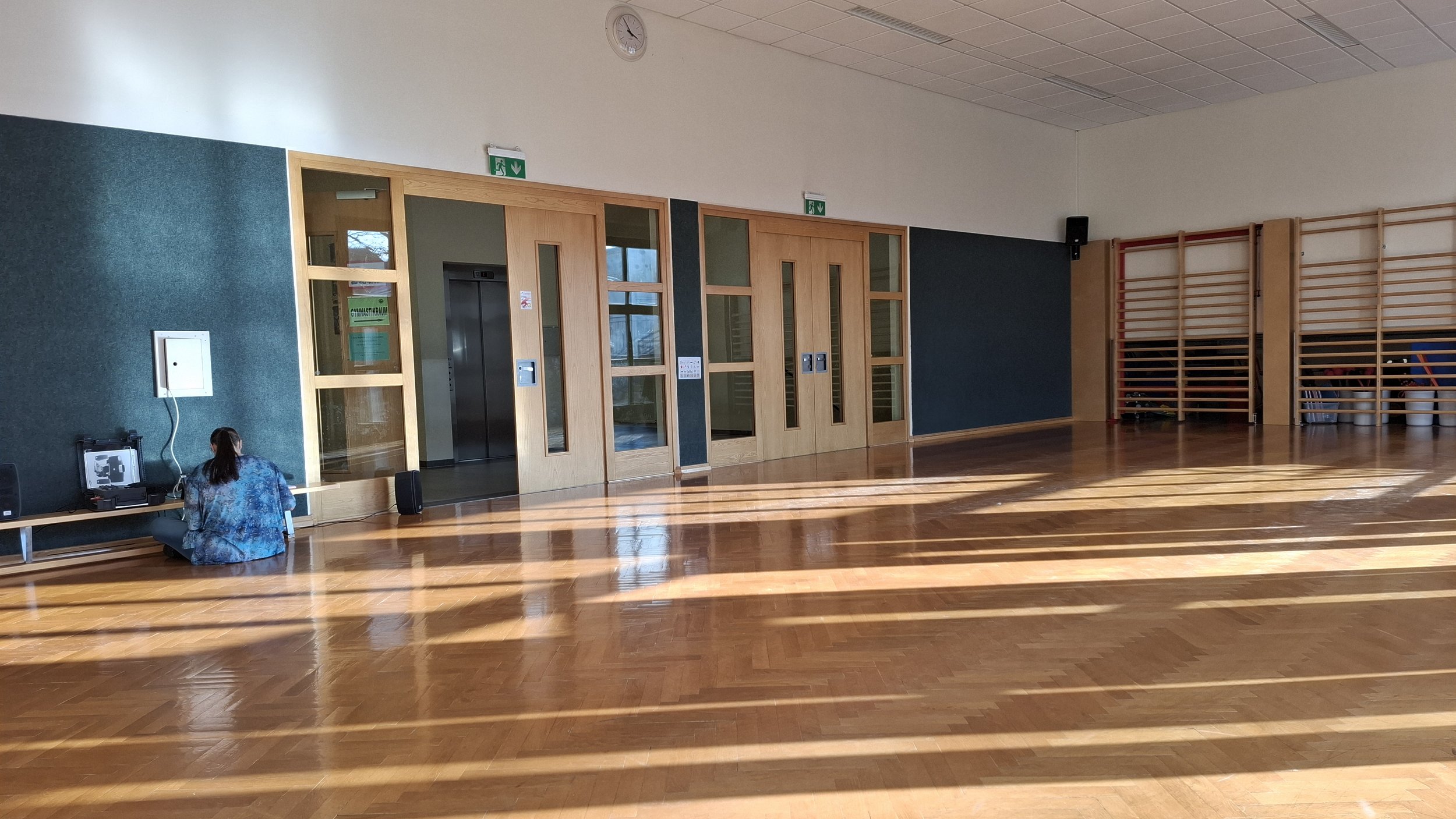 Sigrid Nauer – Ich bin in einer Line Dance-Gruppe in Niederösterreich, die hauptsächlich nach Popmusik tanzt. Es macht mir viel Spaß, ist ein gutes Gedächtnistraining und sollte auch meiner Osteoporose gegensteuern. Ihr seht den fast leeren Turnsaal,