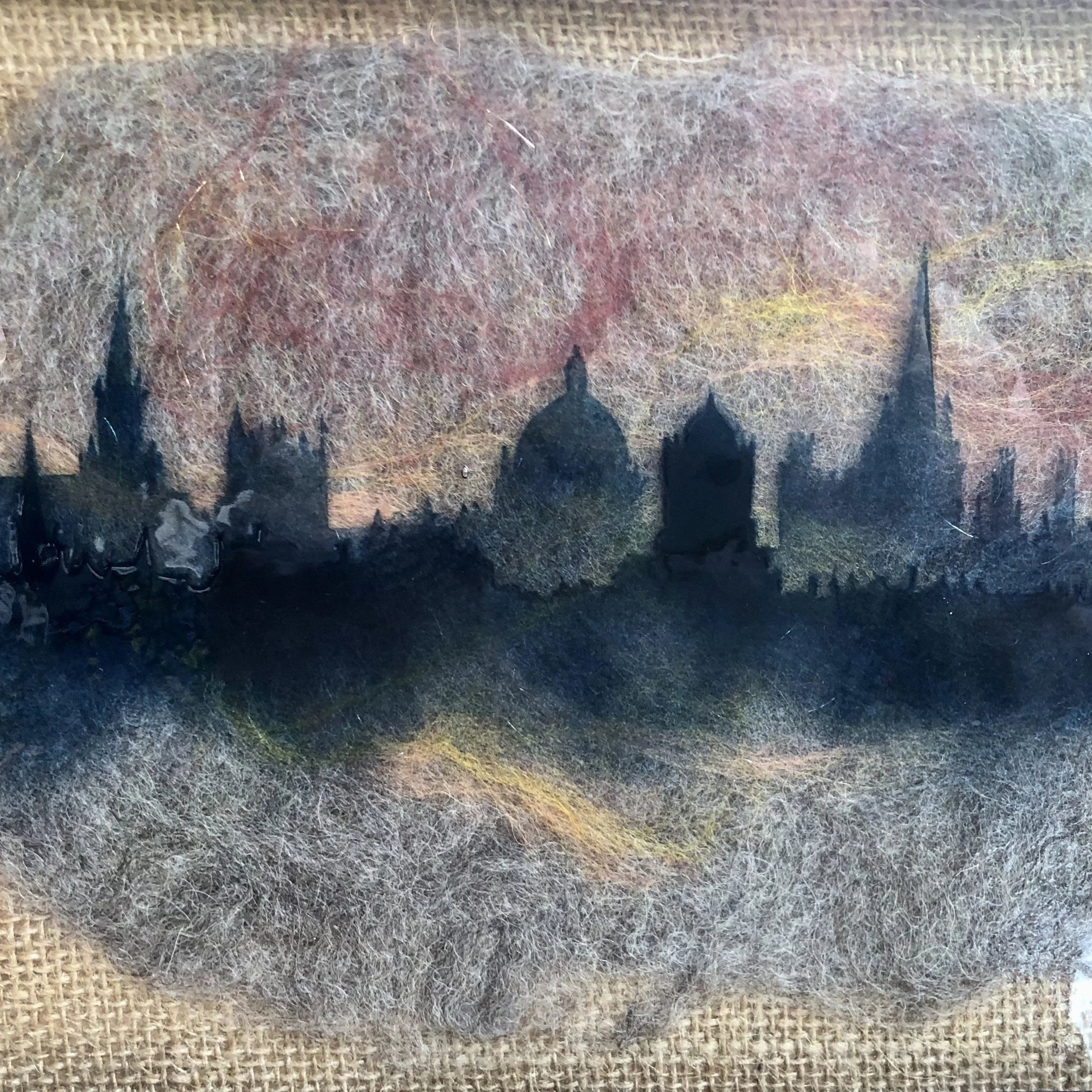Oxford Skyline with Felted Background
