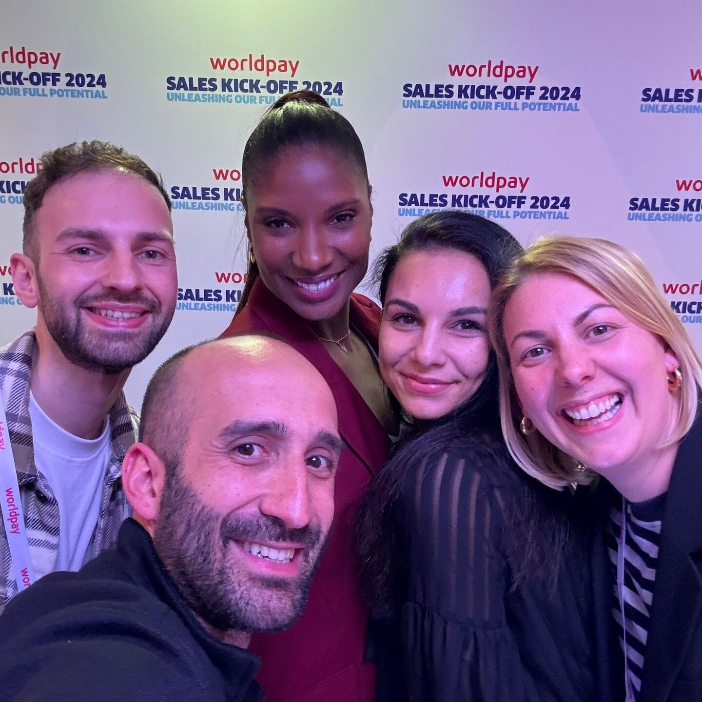 Meeting Sporting Legend Dame Denise Lewis at worldpay's SKO 2024 - So great to be involved.