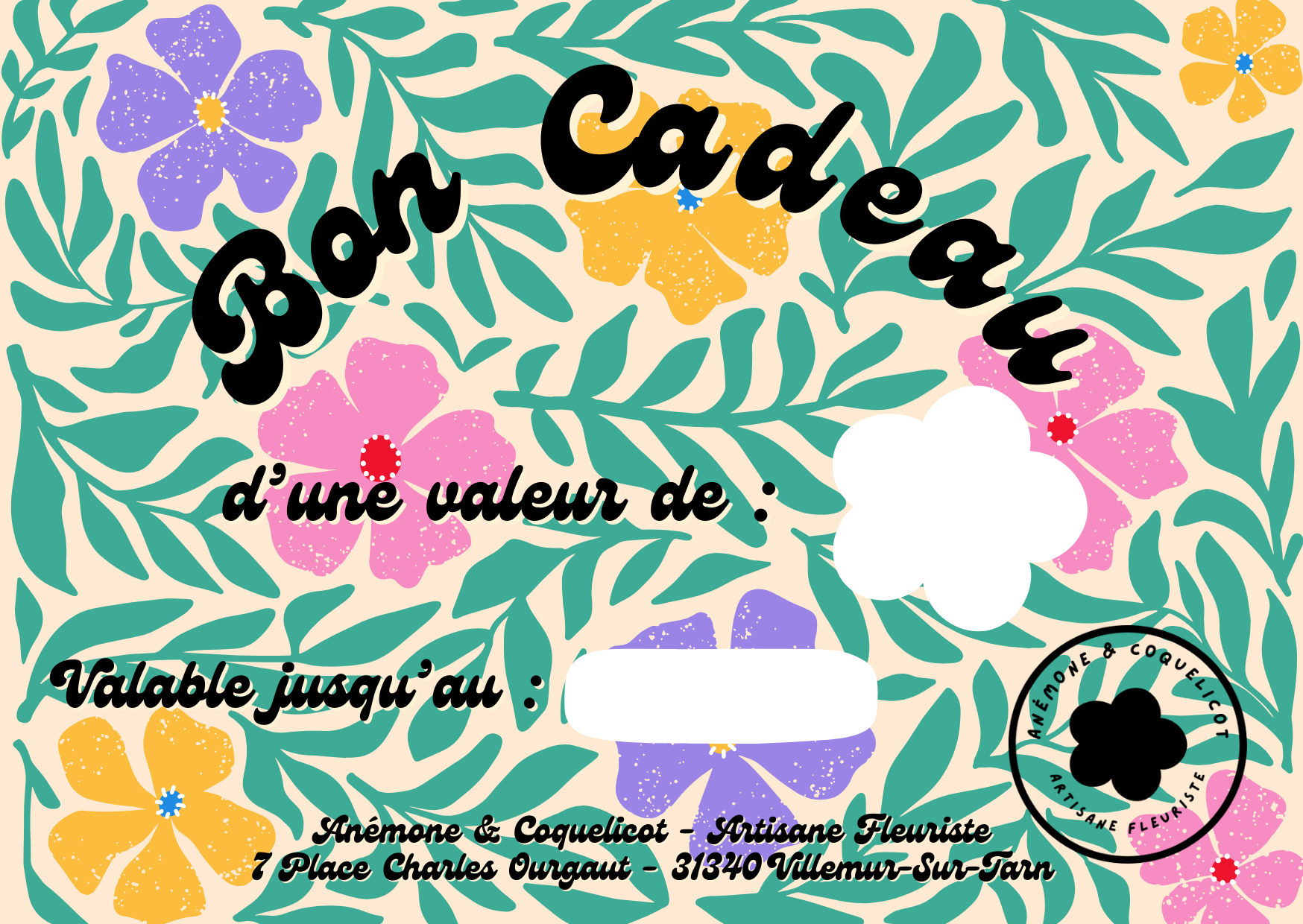 Carte cadeau à offrir