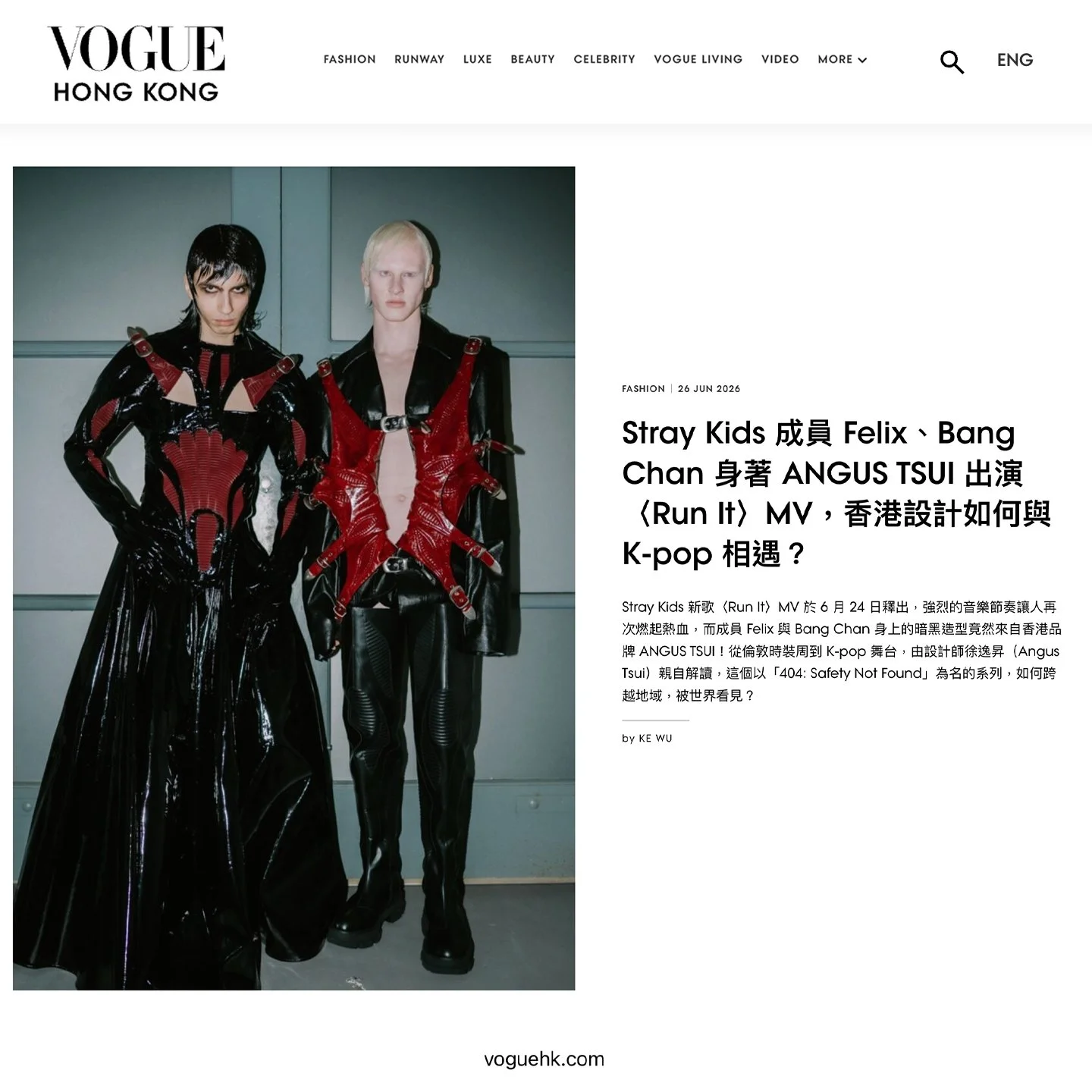 《Vogue Hong Kong》Feature