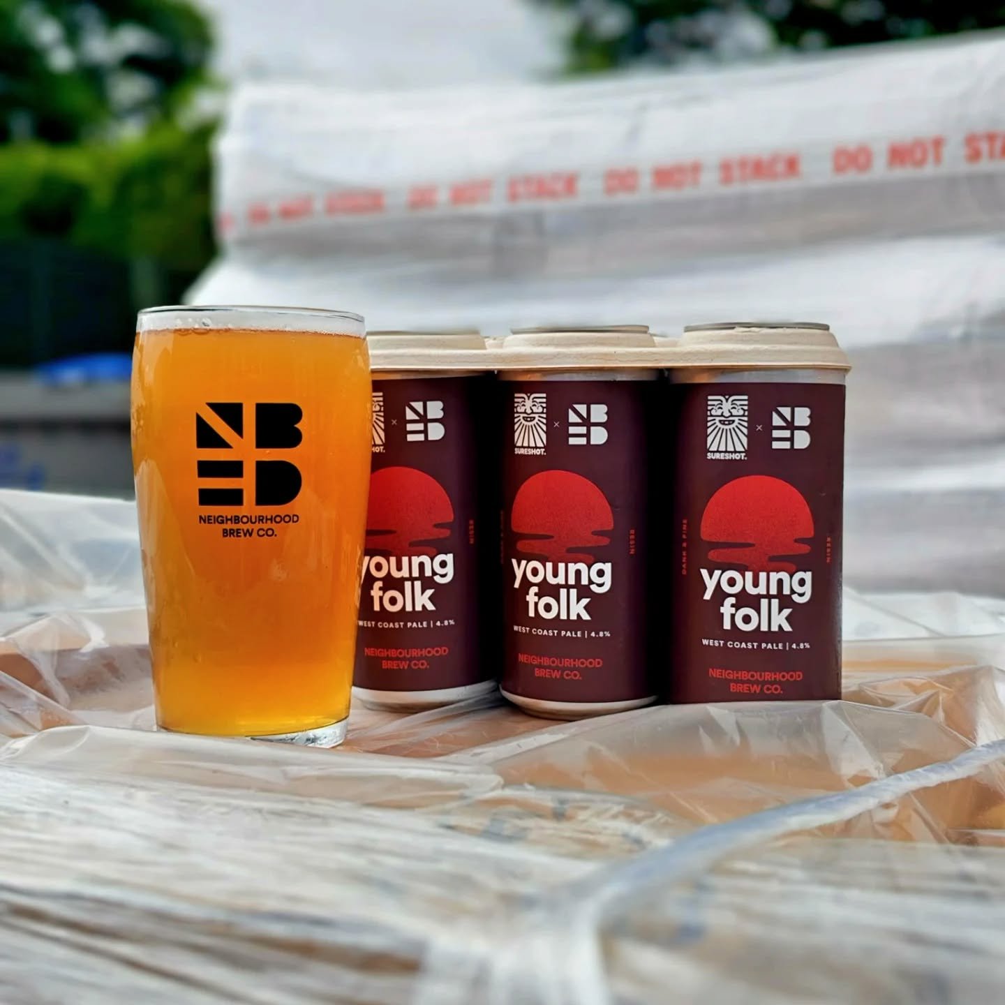 // SURESHOT X NBHD - YOUNG FOLK //

Introducing our most recent collab beer with our good pals @sureshotbrew 🍻

We chose to work two ends of the spectrum with the same hop combo. This is our West Coast pale brewed with Citra, Riwaka and Simcoe to th