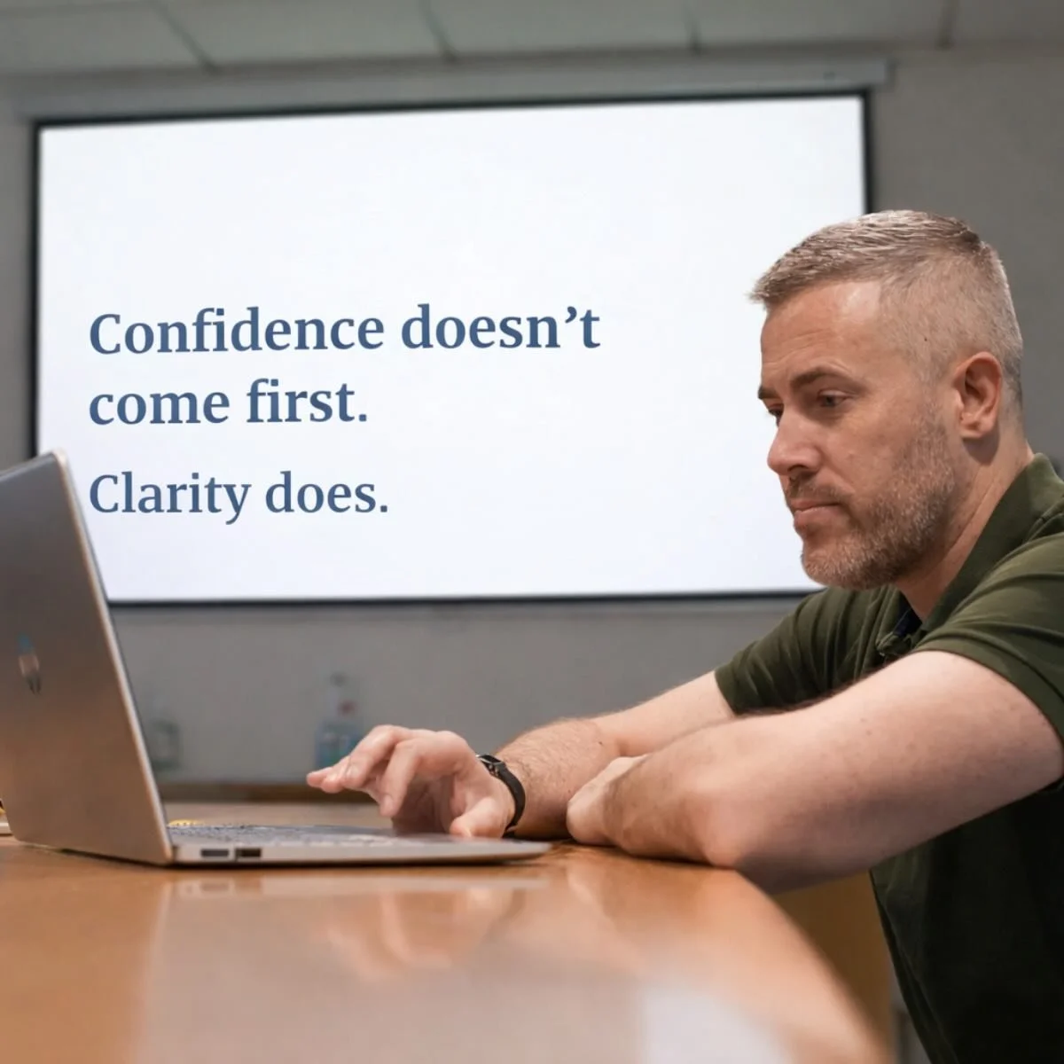 One of the most common things I hear from clients is:

&ldquo;I just want to feel more confident before I make a move.&rdquo;

It makes sense. Confidence feels like the thing you need first.

But in my experience, confidence usually comes after clari