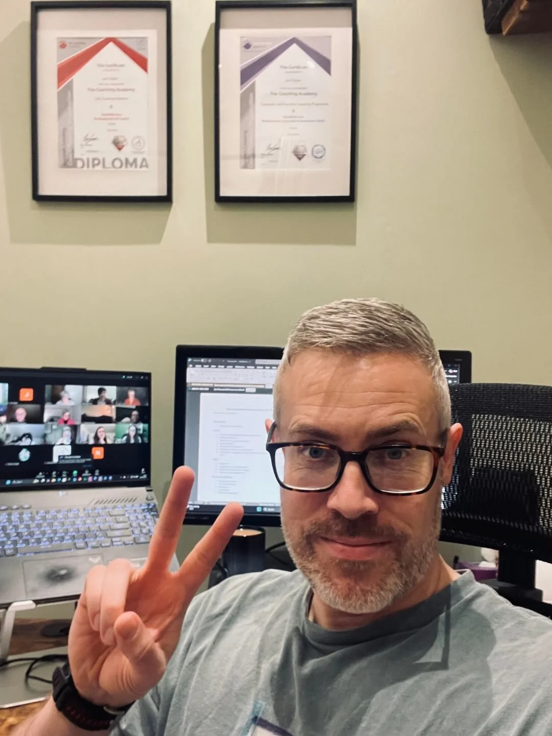 Earlier this month, I spent three evenings completing CPD focused on coaching neurodivergent clients.

The photo was taken at the end of the second evening.

As someone who is dyslexic myself, this is an area that has always felt important to me.

No