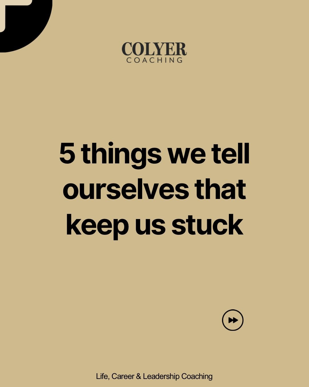 Not because people lack ability... but because they&rsquo;re human.

Things like:

&ldquo;I&rsquo;m not ready yet&rdquo;
&ldquo;I need more confidence first&rdquo;

They sound reasonable.

But over time, they can quietly keep people exactly where the