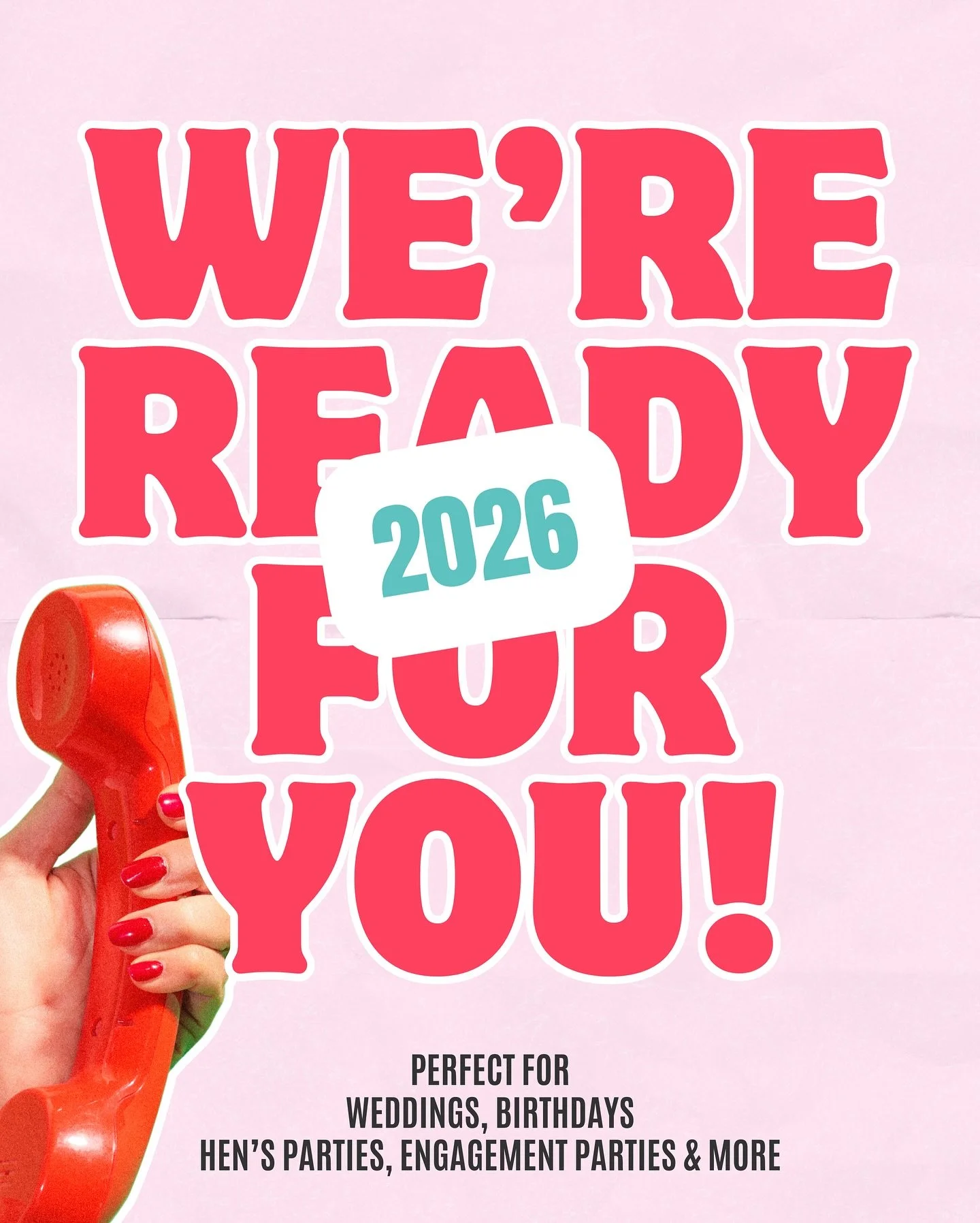 π¨ 2026 BOOKINGS FLYING THROUGH THE DOOR! βοΈ 
Hello to you Type A party peeps! We see you. We love you. We salute your spreadsheets π«‘
If you’re knee-deep in wedding or party planning this weekend, don’t forget to lock in your audio gue