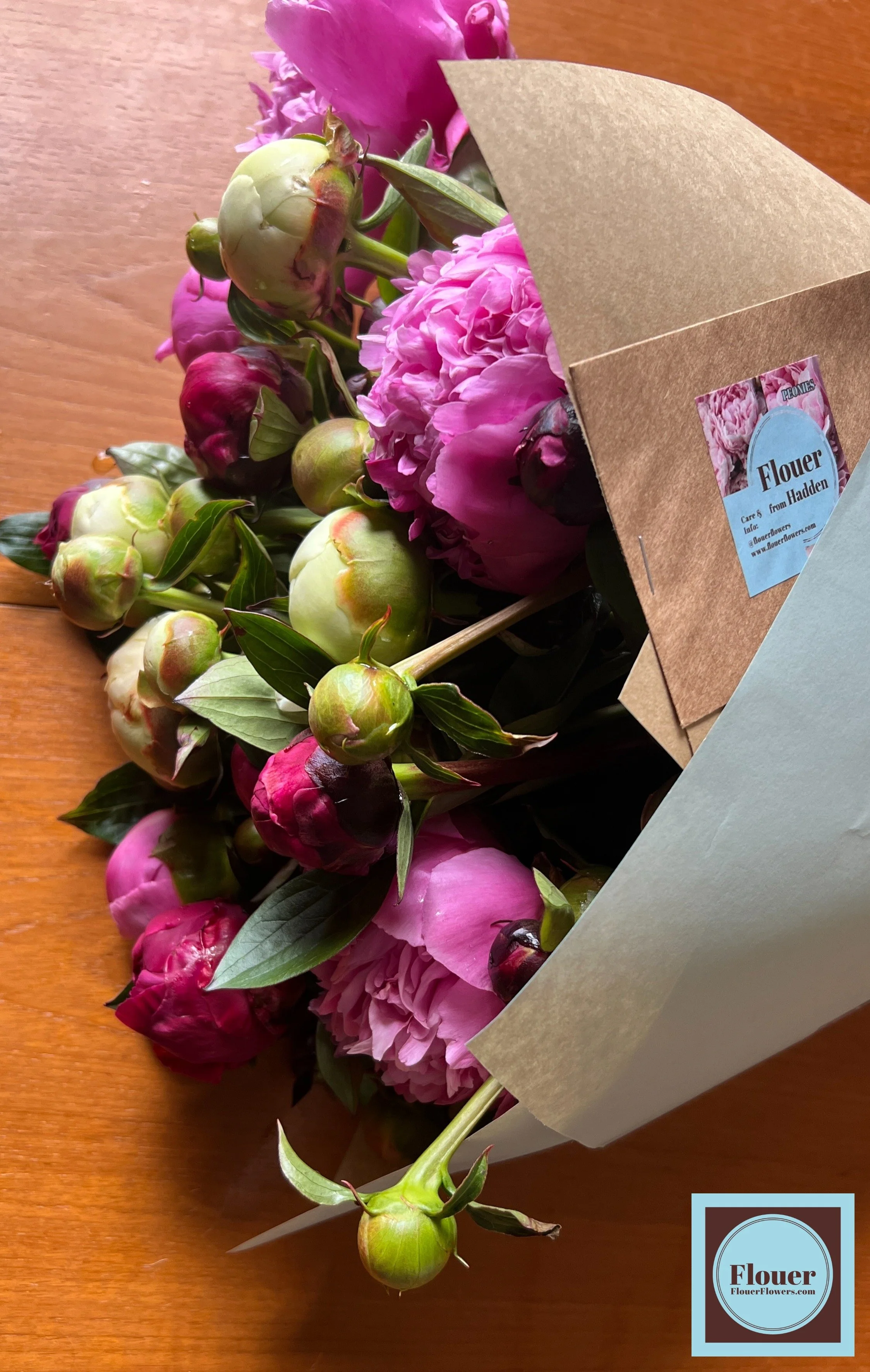 FLOUER's (LOCAL COLLECT) PICK OF THE DAY, POP-SPECIAL PEONIES