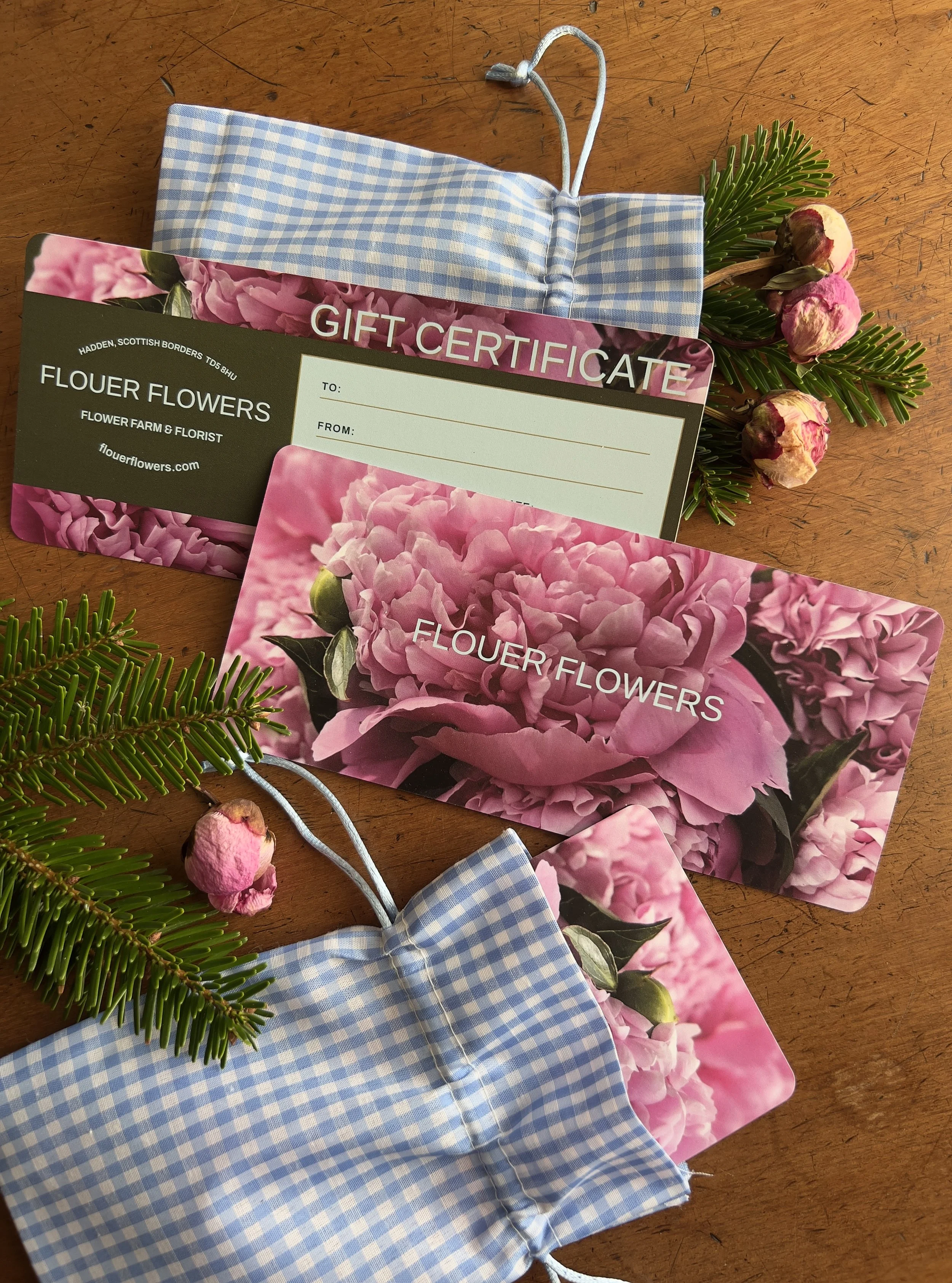 FLOUER's GIFT CERTIFICATES