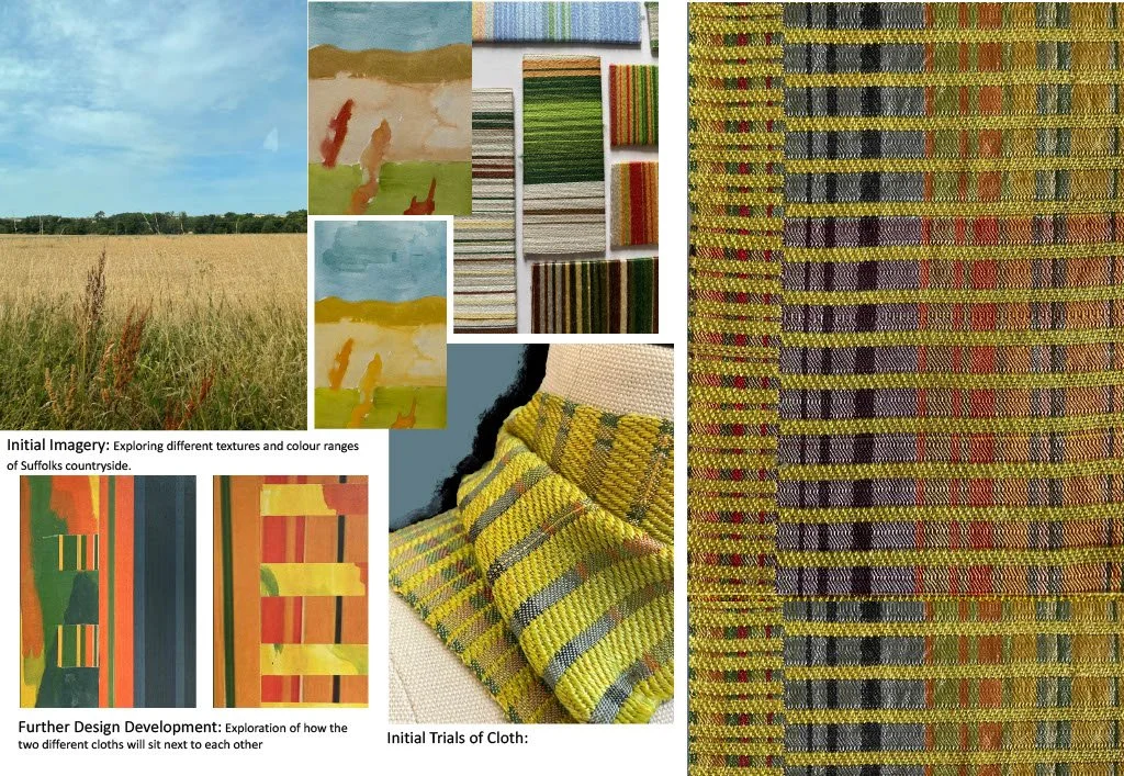 Exploring Colour Through Thread and Paint