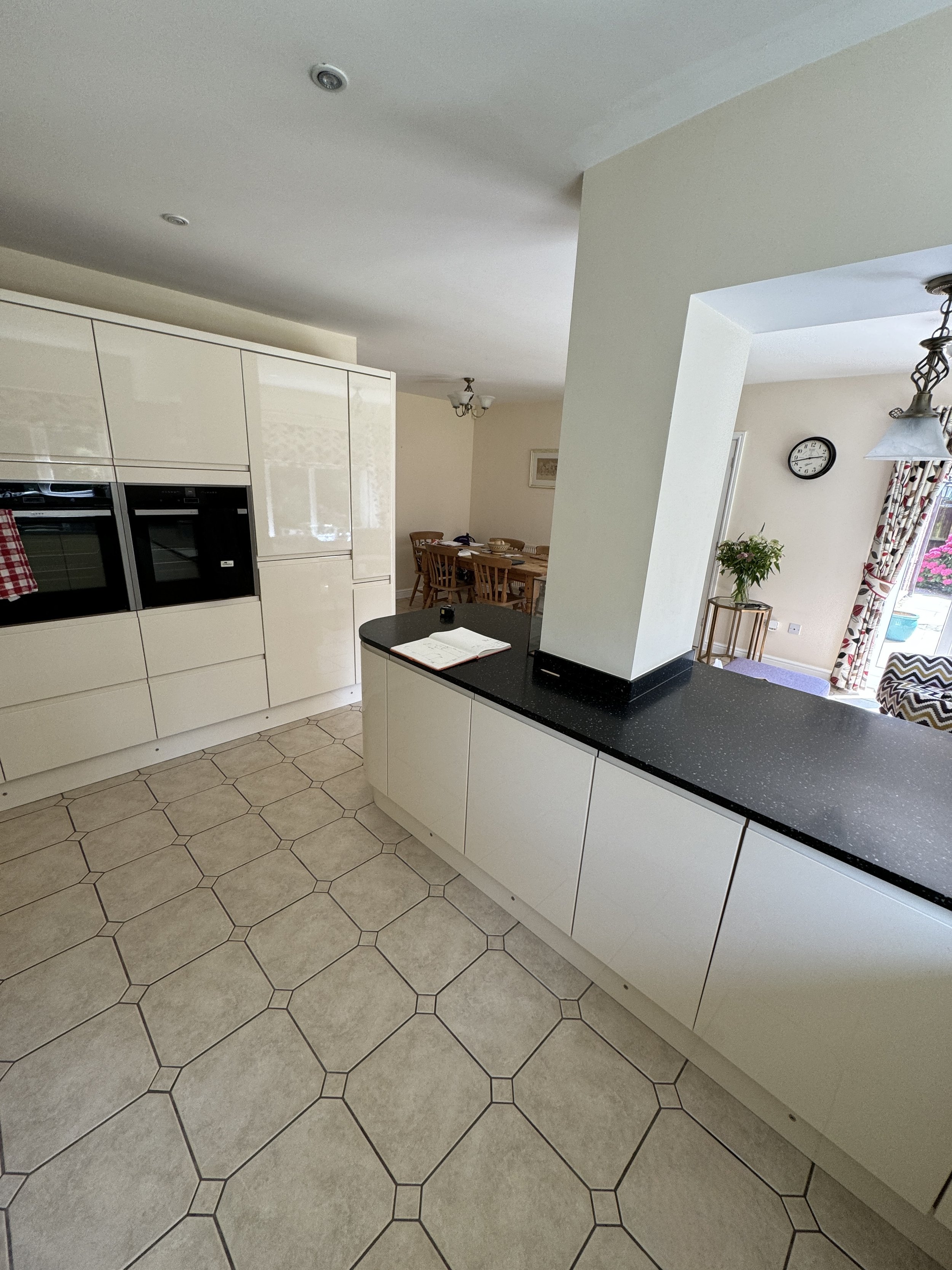 3. Before, wide with black worktop