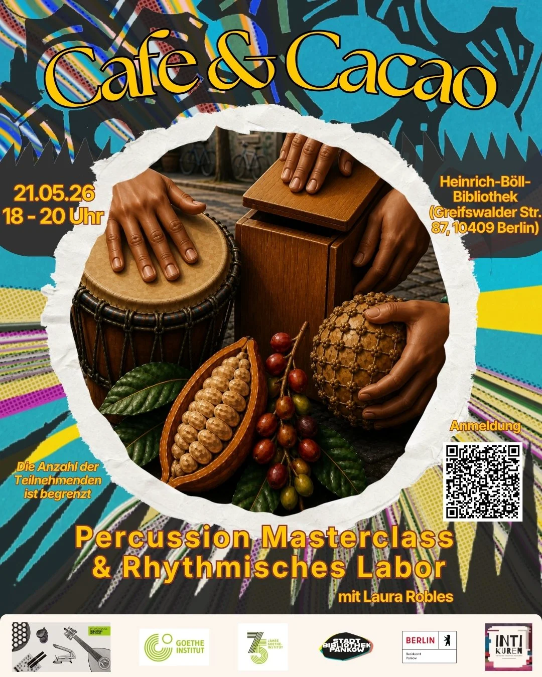 Café &amp; Cacao: Percussion Masterclass &amp; Rhythmisches Labor