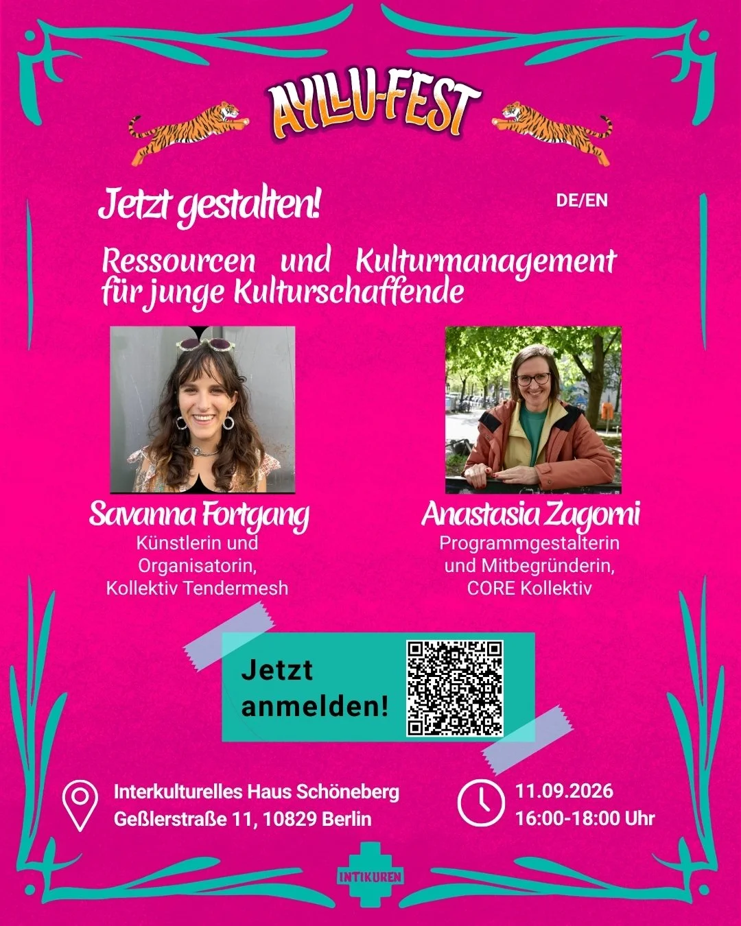 Jetzt gestalten: Ressourcen und Kulturmanagement für junge Kulturschaffende.