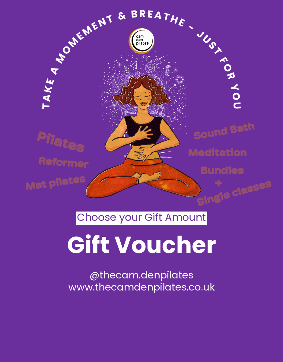 Pilates gift voucher at Cam Den Pilates Studio in London