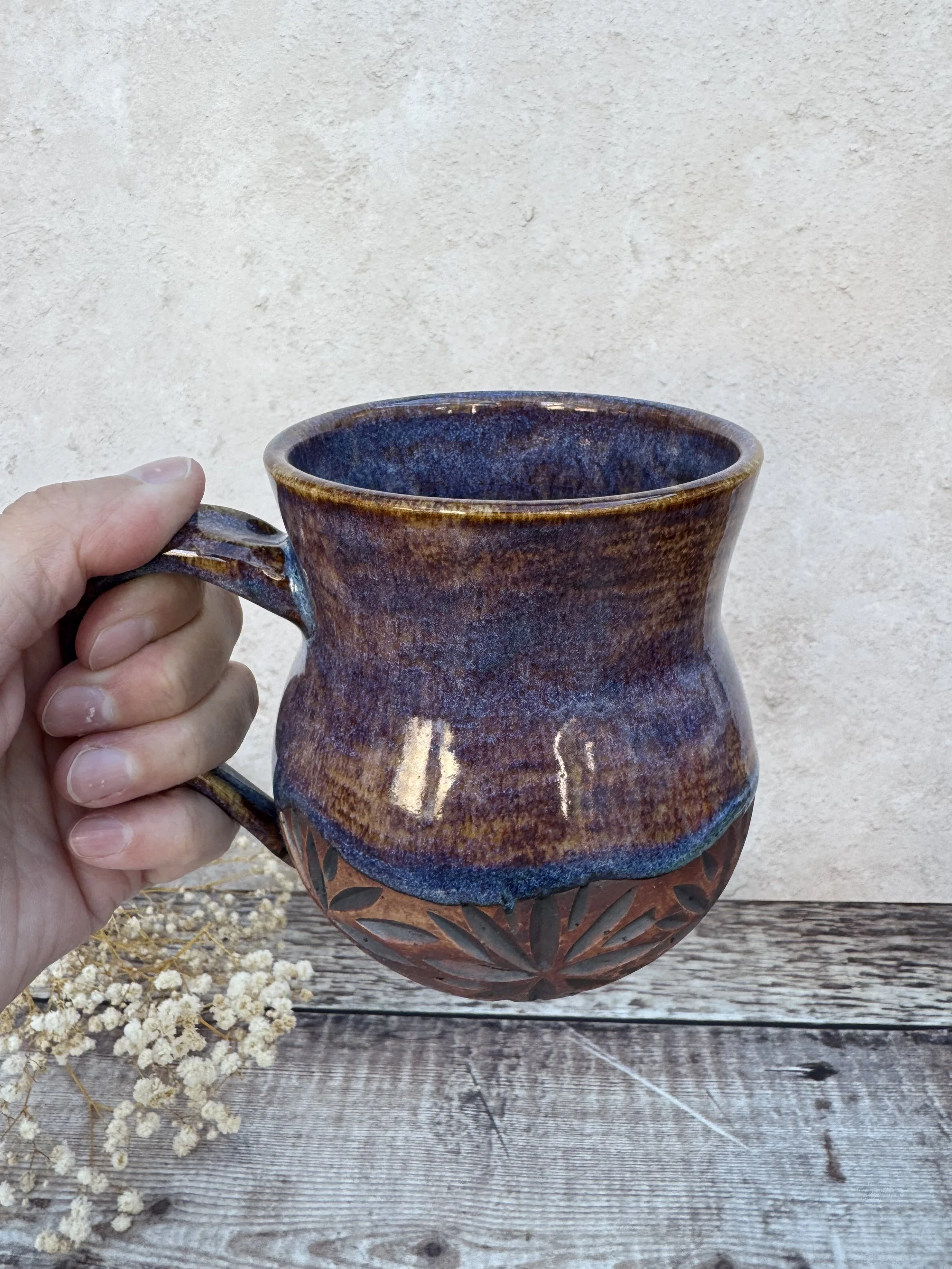 Rituals Collection - Stoneware Mug - Blue Fire — Seabreeze Ceramics