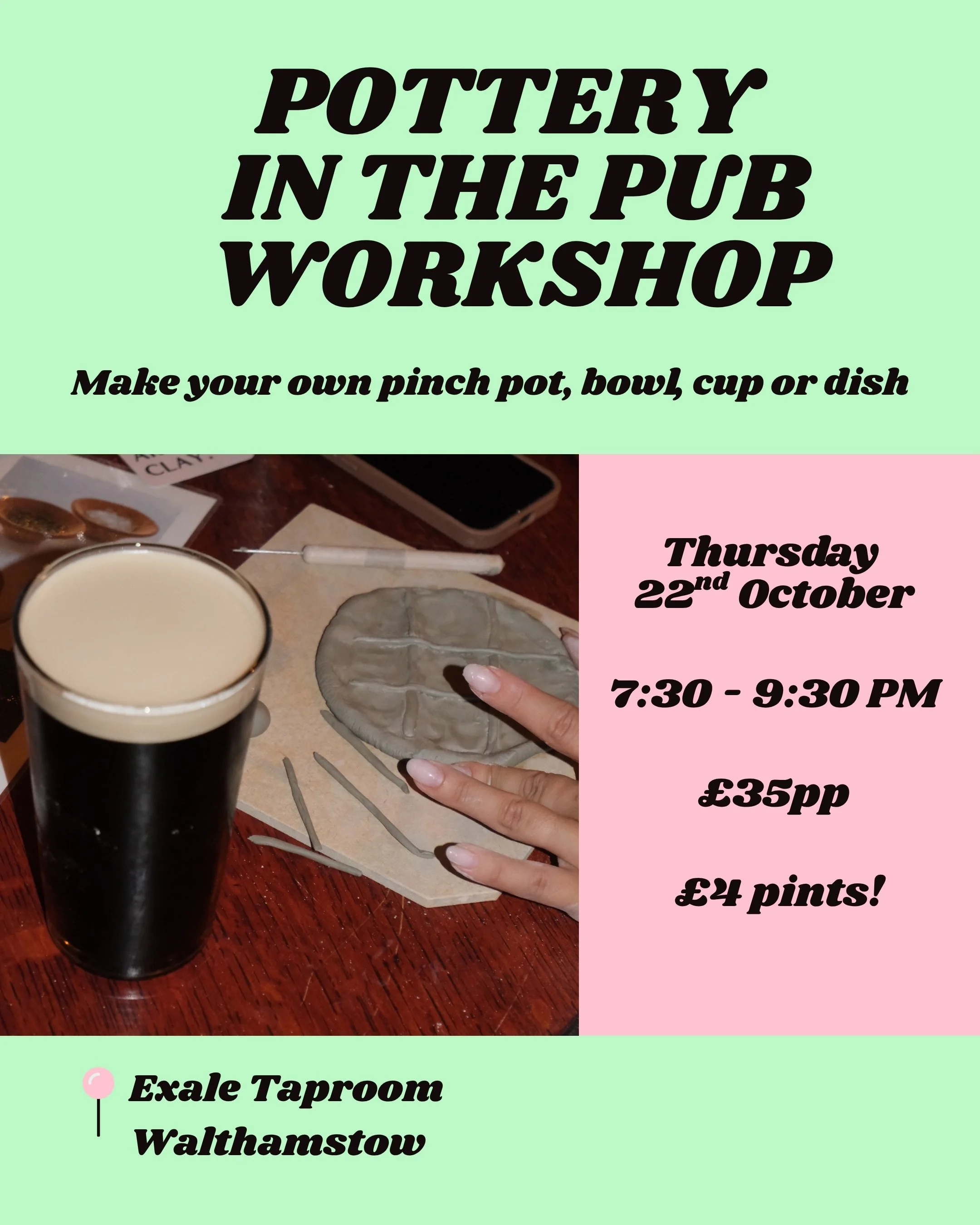 POTTERY AT THE PUB
