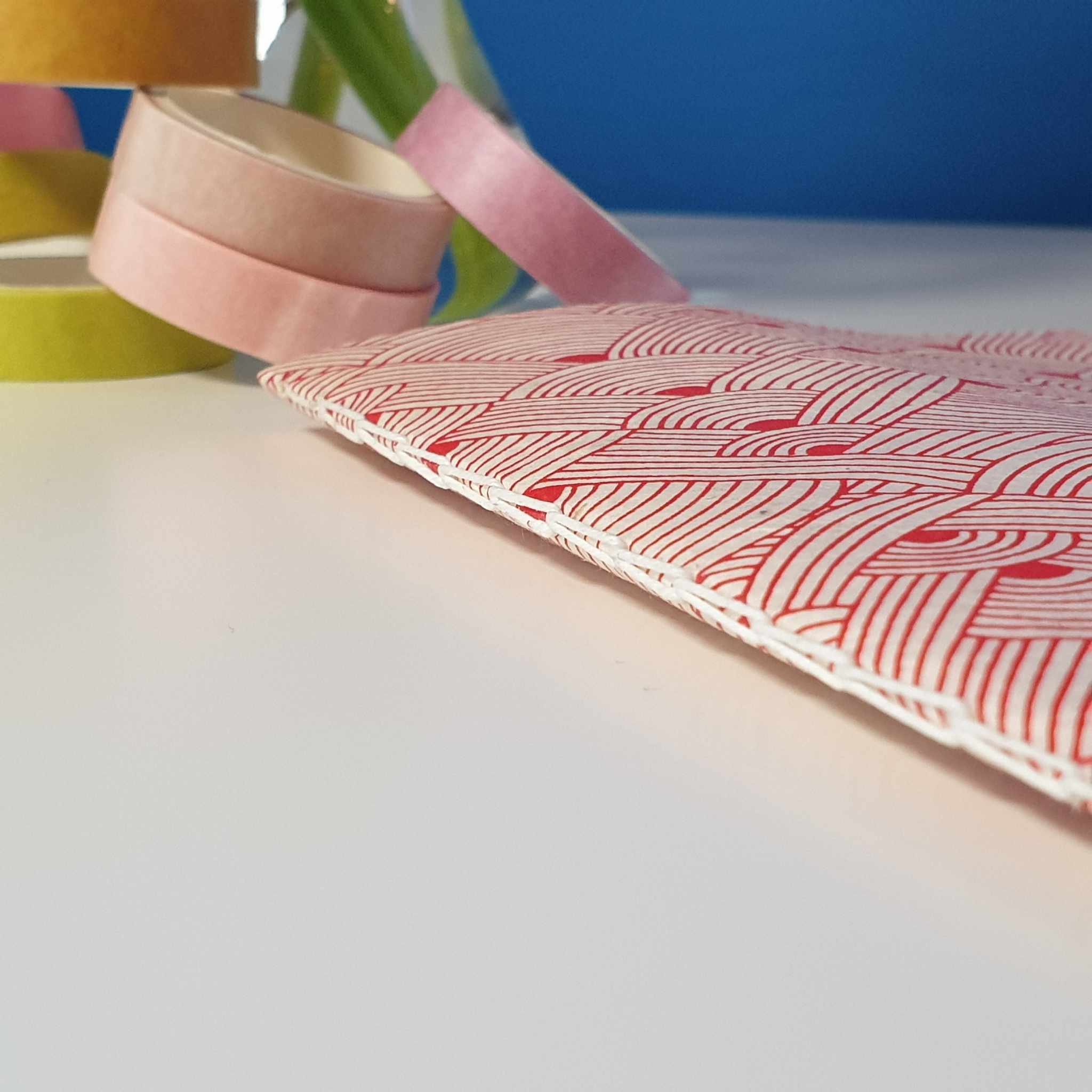 Mini carnet - Vague rouge