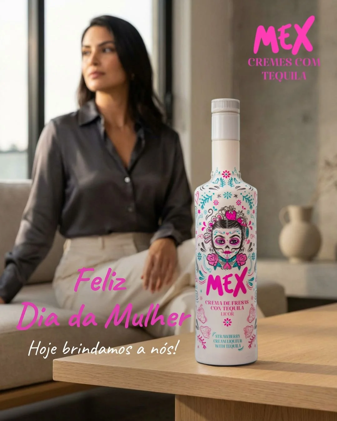 R&oacute;tulos ficam nas garrafas.
As mulheres escolhem quem s&atilde;o.

Hoje brindamos &agrave; for&ccedil;a, &agrave; leveza
e &agrave; liberdade de viver &agrave; nossa maneira.

Feliz Dia da Mulher
Livre para ser.

💜 MEX

👉 Com quem vais brind