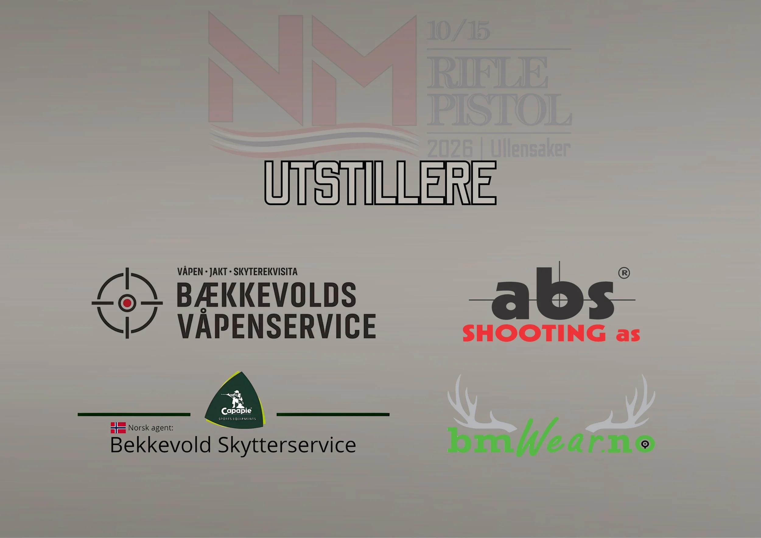 Utstillere under NM 10/15 2026