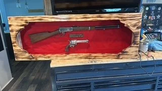 Custom rifle display case