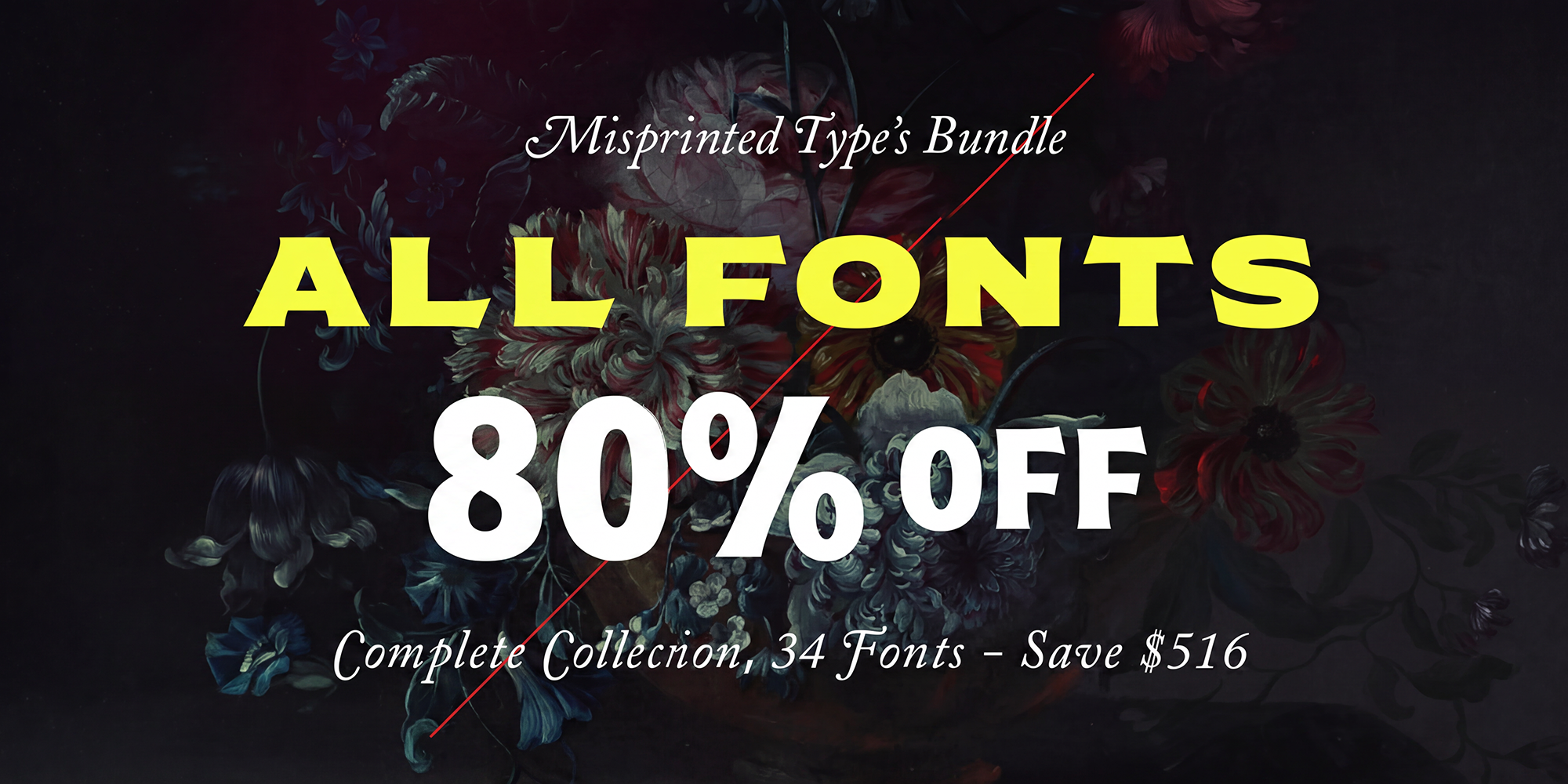 BUNDLE•ALL FONTS•80% OFF