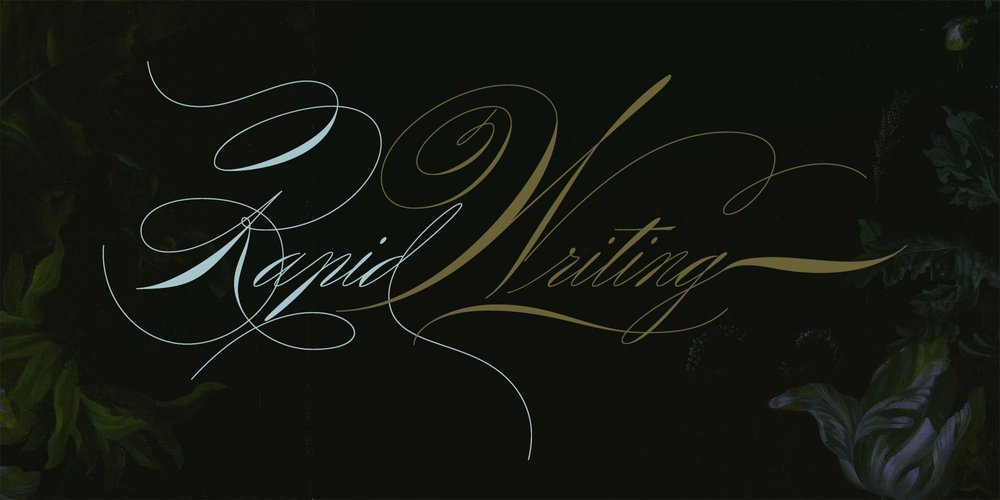 Rapid Writing Typeface — Eduardo Recife / Misprinted Type