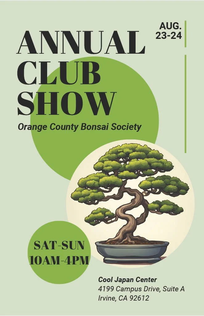 Orange County Bonsai Society Club Show 2025 Day 1