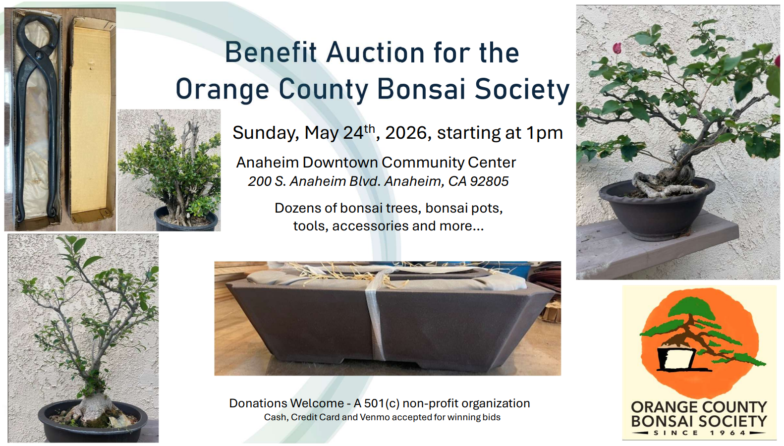 Public Auction / May Club Meeting