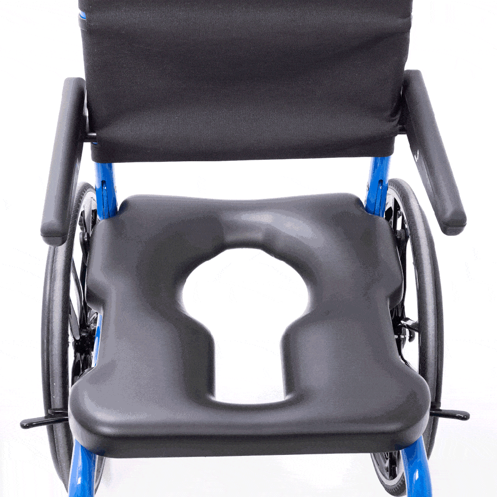 Virtual reality scene of an outdoor area including trees and waterfall