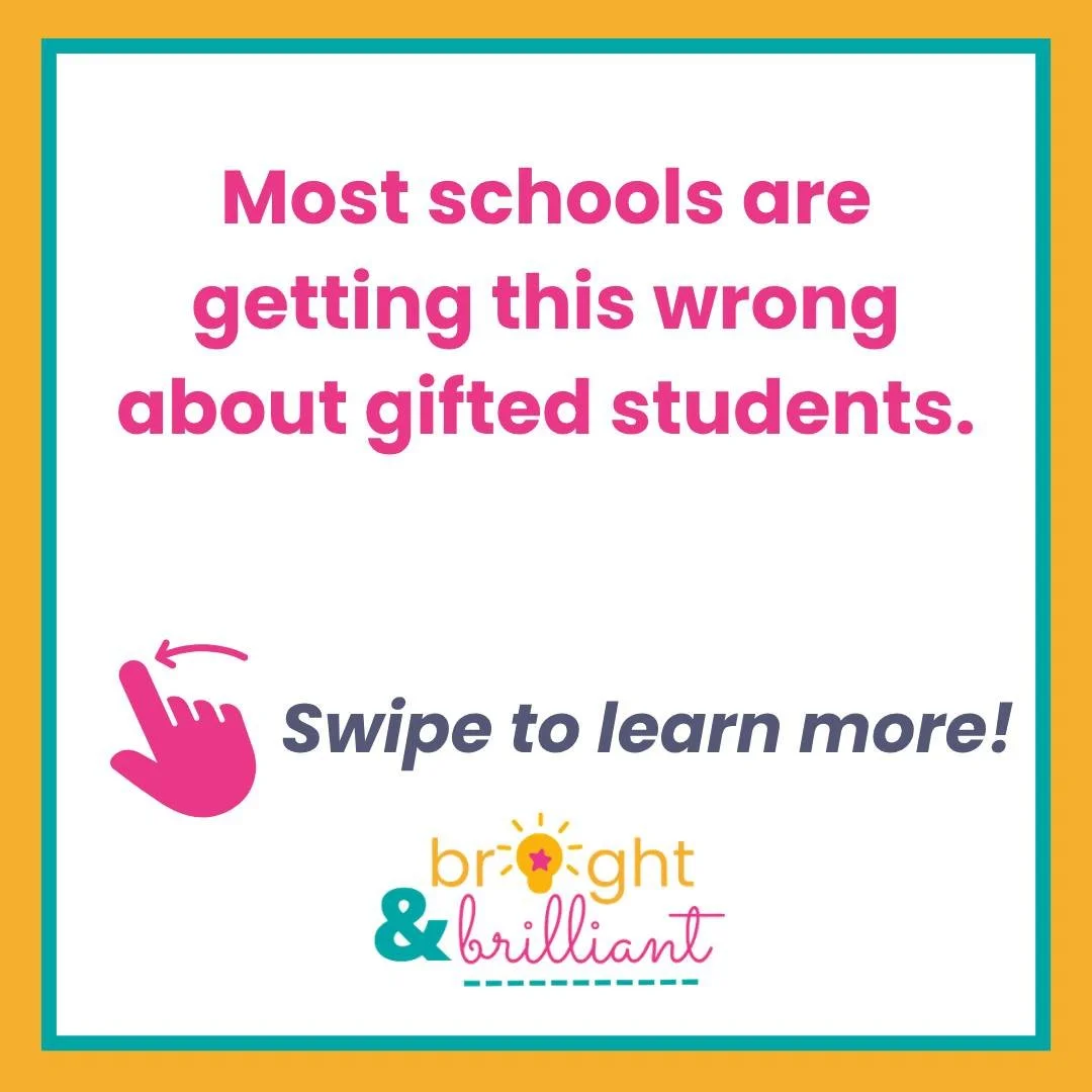 ⬅️What are most schools getting wrong about gifted students? Swipe to find out!
-
💡🌟Do you need support with your school-wide and district-wide systems? We would love to help you reimagine programming where gifted &amp; advanced learners shine thei