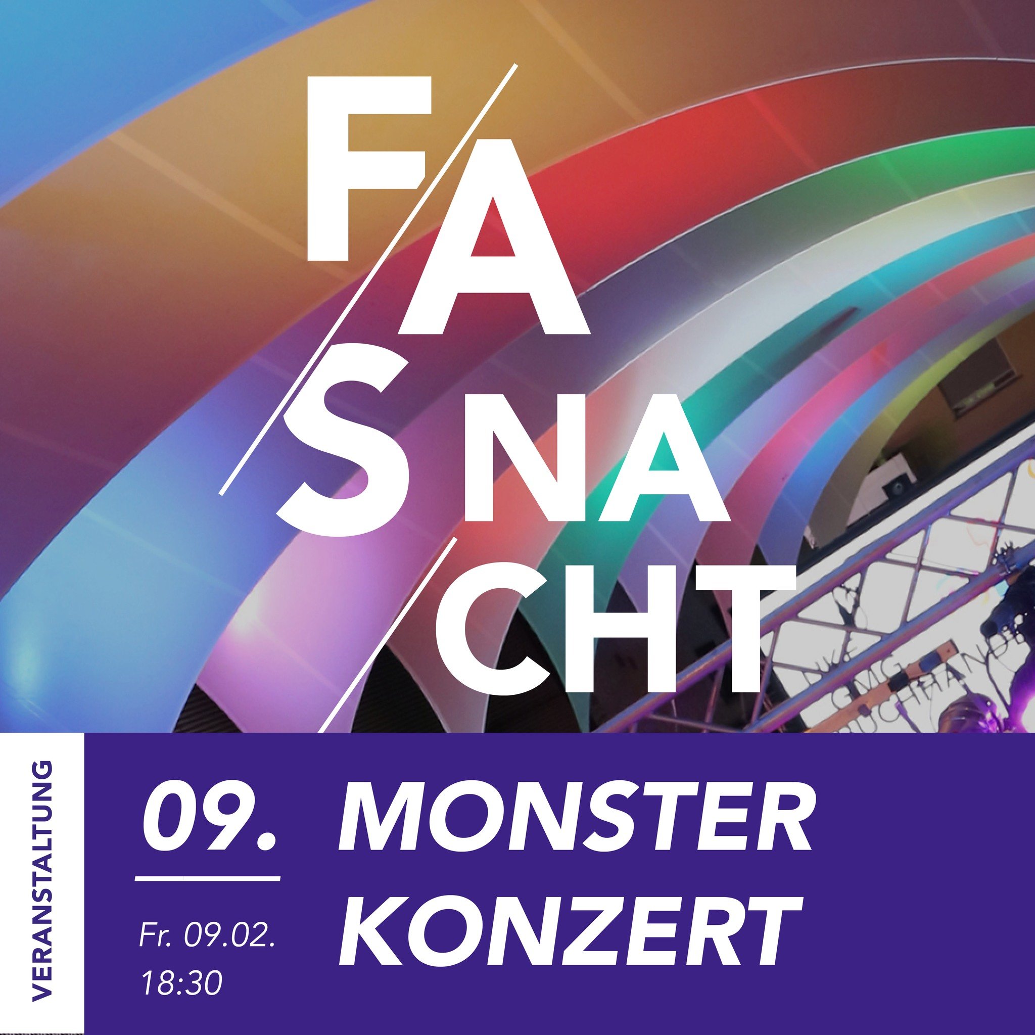 MONSTERKONZERT

Am 9. Februar ab 18:30 Uhr steigt das Monsterkonzert in der Gass mit 8 Guggenmusiken aus dem 3L&auml;ndereck (Schweiz, Liechtenstein &amp; &Ouml;sterreich)! 🎺🥁 Feiere die 5. Jahreszeit mit uns und markiere das Datum im Kalender. 🎊 