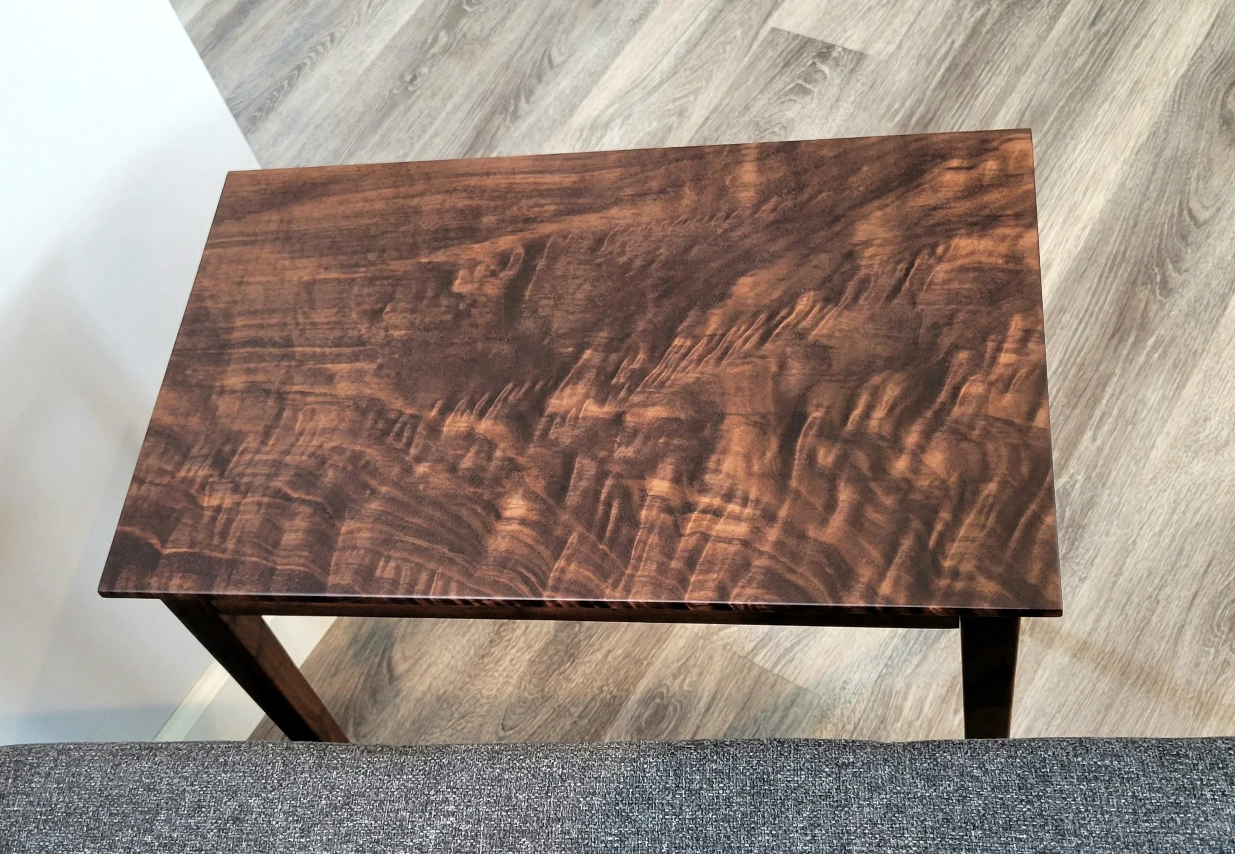 Curly Walnut End Table - Custom Built in Lakeville Minnesota
