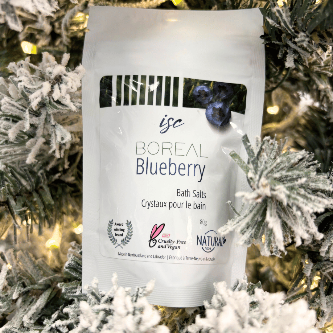 Blueberry Salts for acne prone or sensitive skin, 100% natural fermented blueberries with sweet orange essential oil and food grade salts