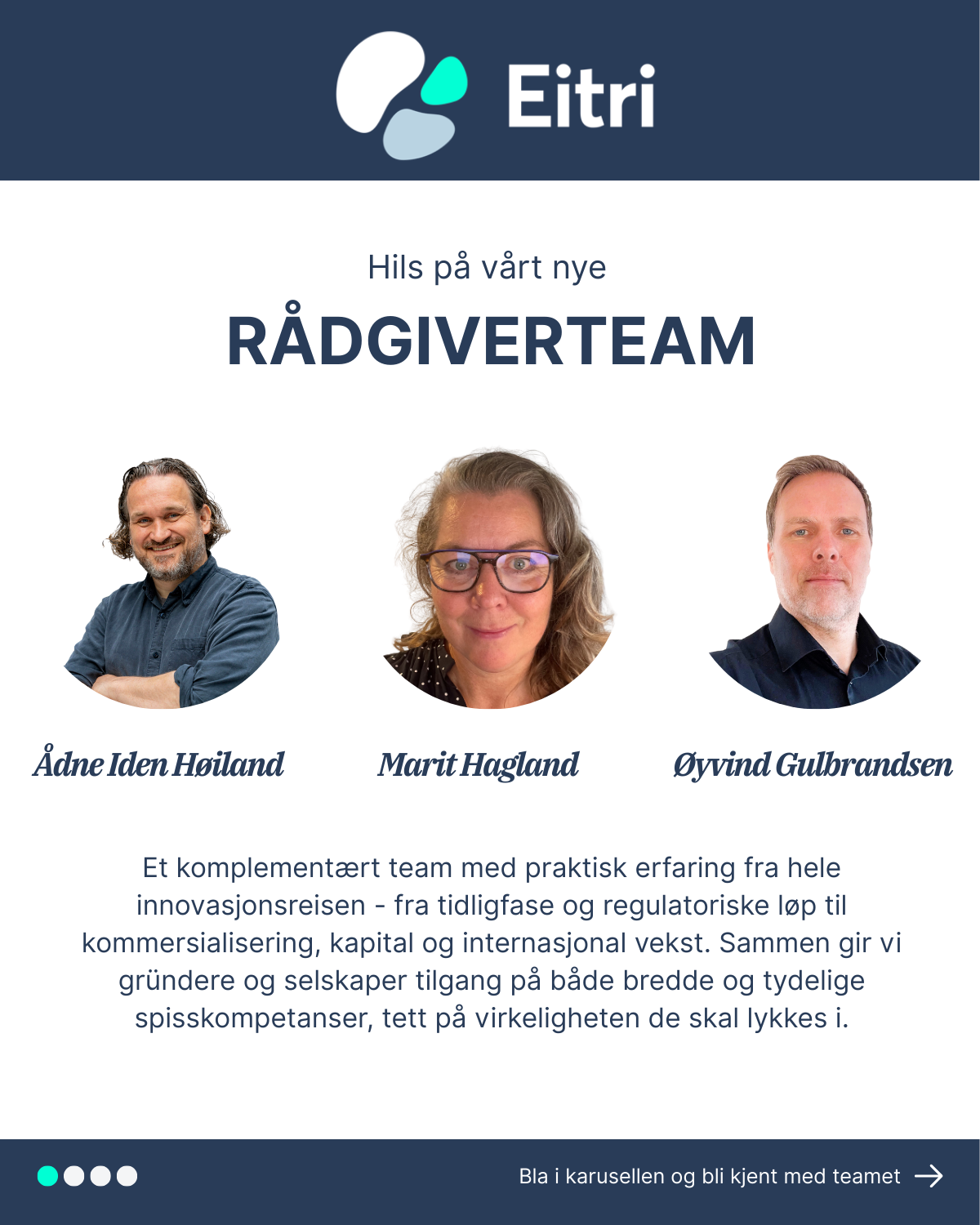 Eitri sitt nye rådgiverteam