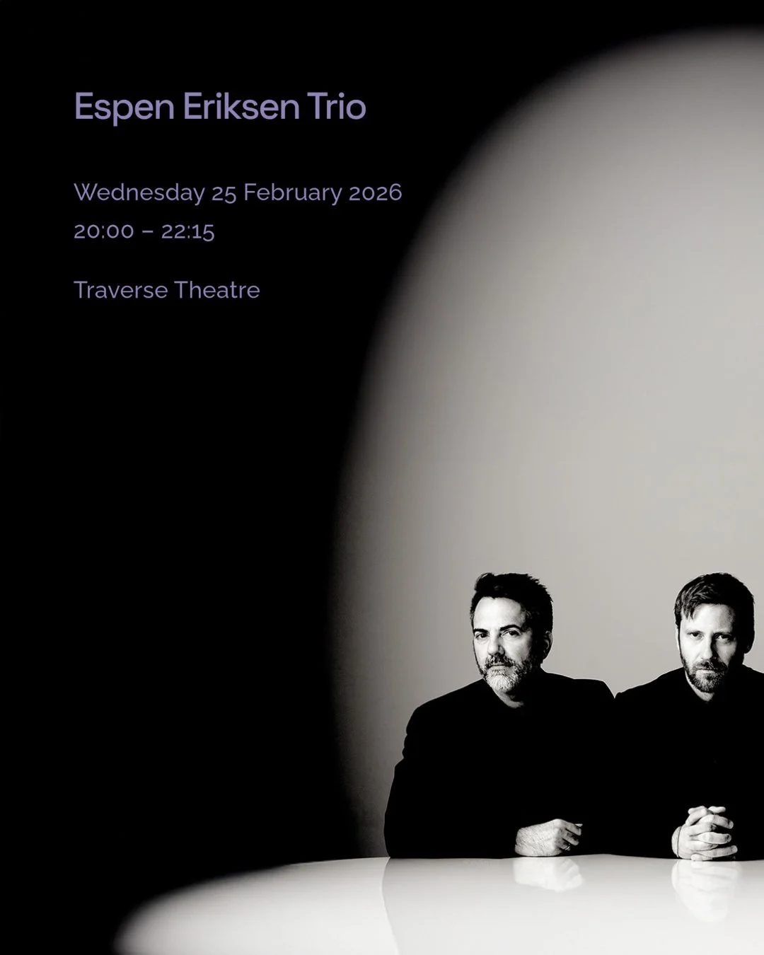 After selling out Traverse One in 2025, we&rsquo;re delighted that Soundhouse favourites Espen Eriksen Trio are set to return in February 2026! 💥💥💥 @espeneriksentrio

"A trio playing in total empathy, comfortable in themselves and in their mu